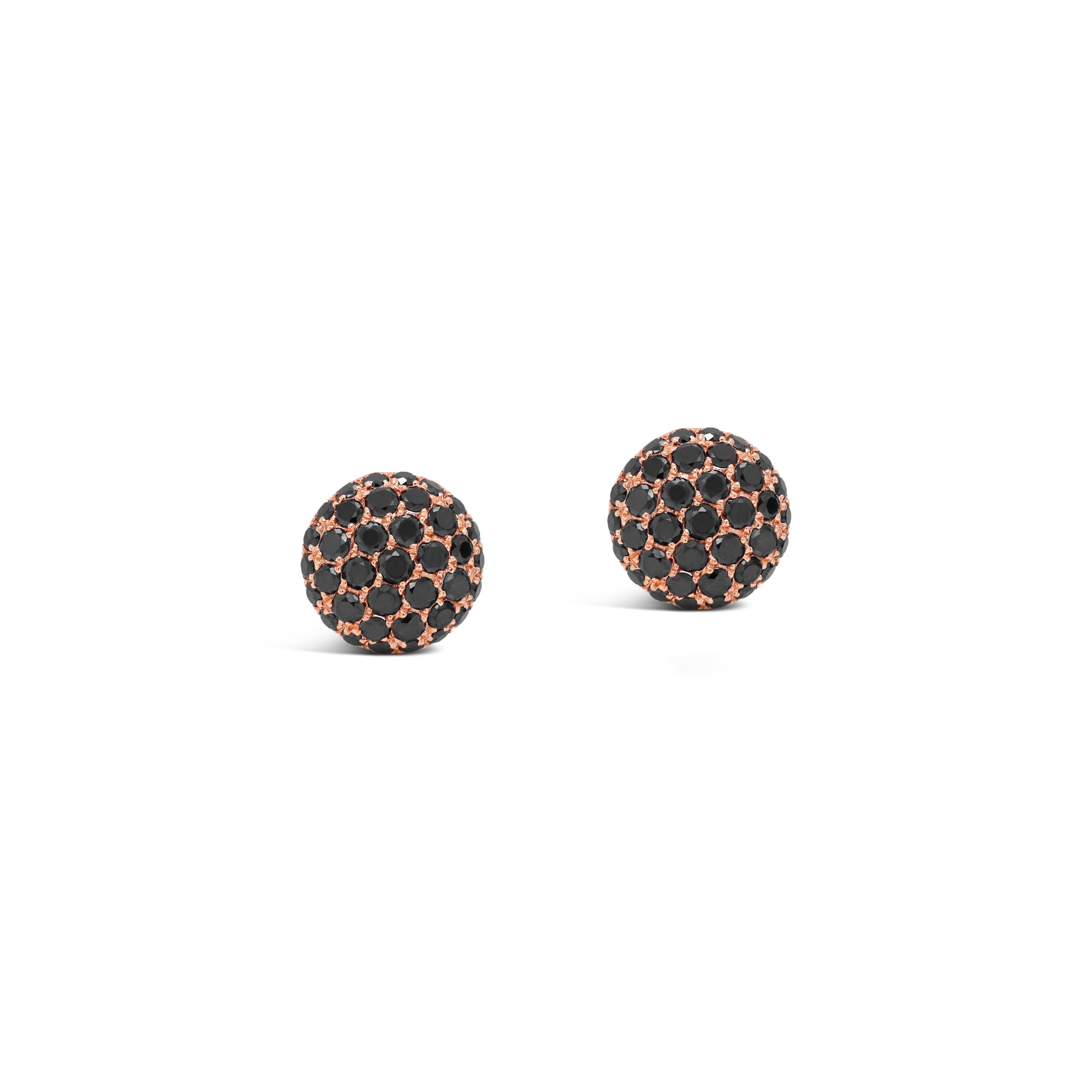Pillow Talk Pave Black Diamond stud earrings