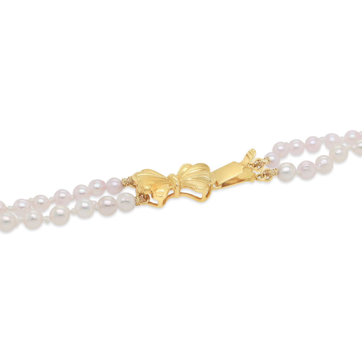 Japanese Akoya Baroque Double Strand Pearl Necklace