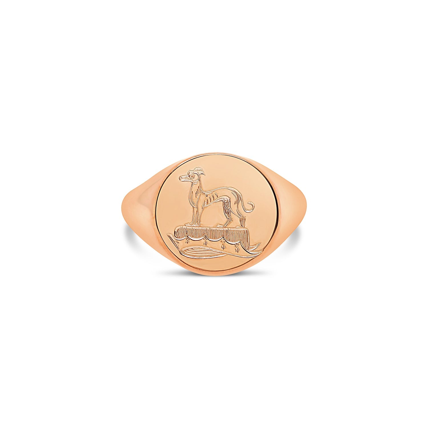 Classic Round Signet Ring rose gold