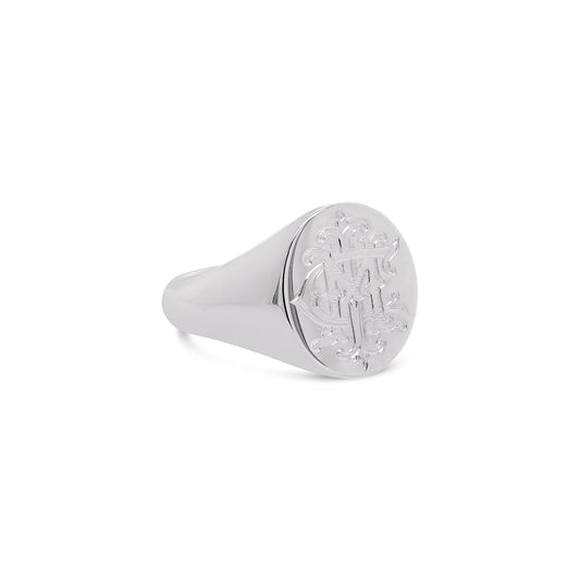  Oval Gold Signet Ring