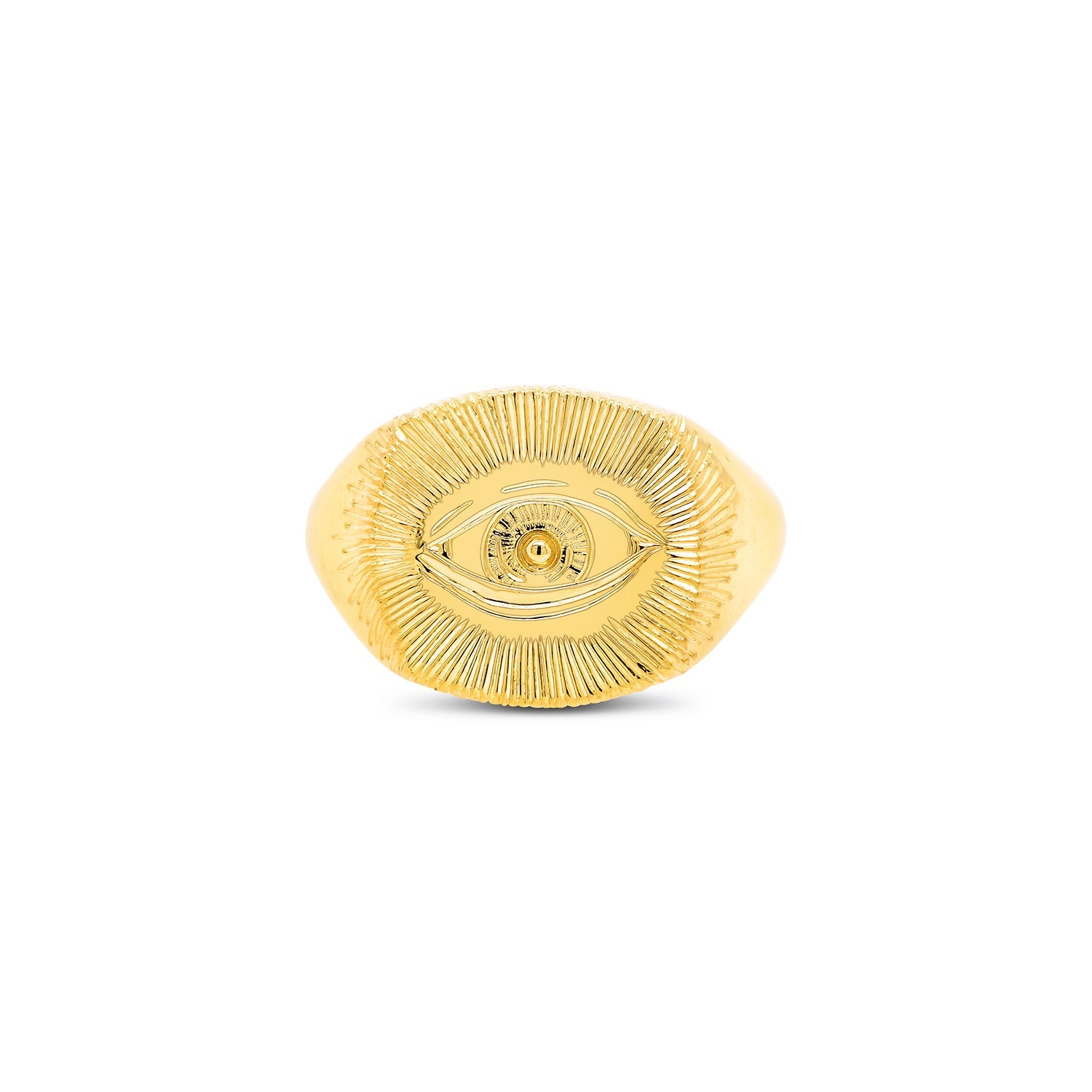 Cushion Gold Signet Ring