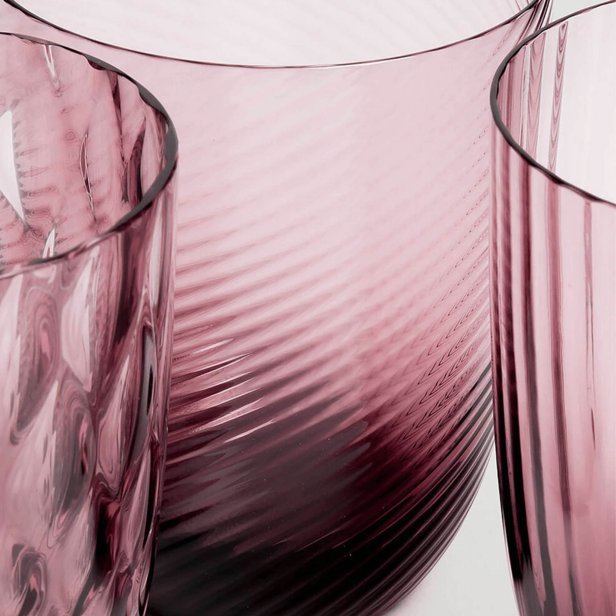 IDRA MURANO WATER GLASSES – SET OF SIX - Amathyst 