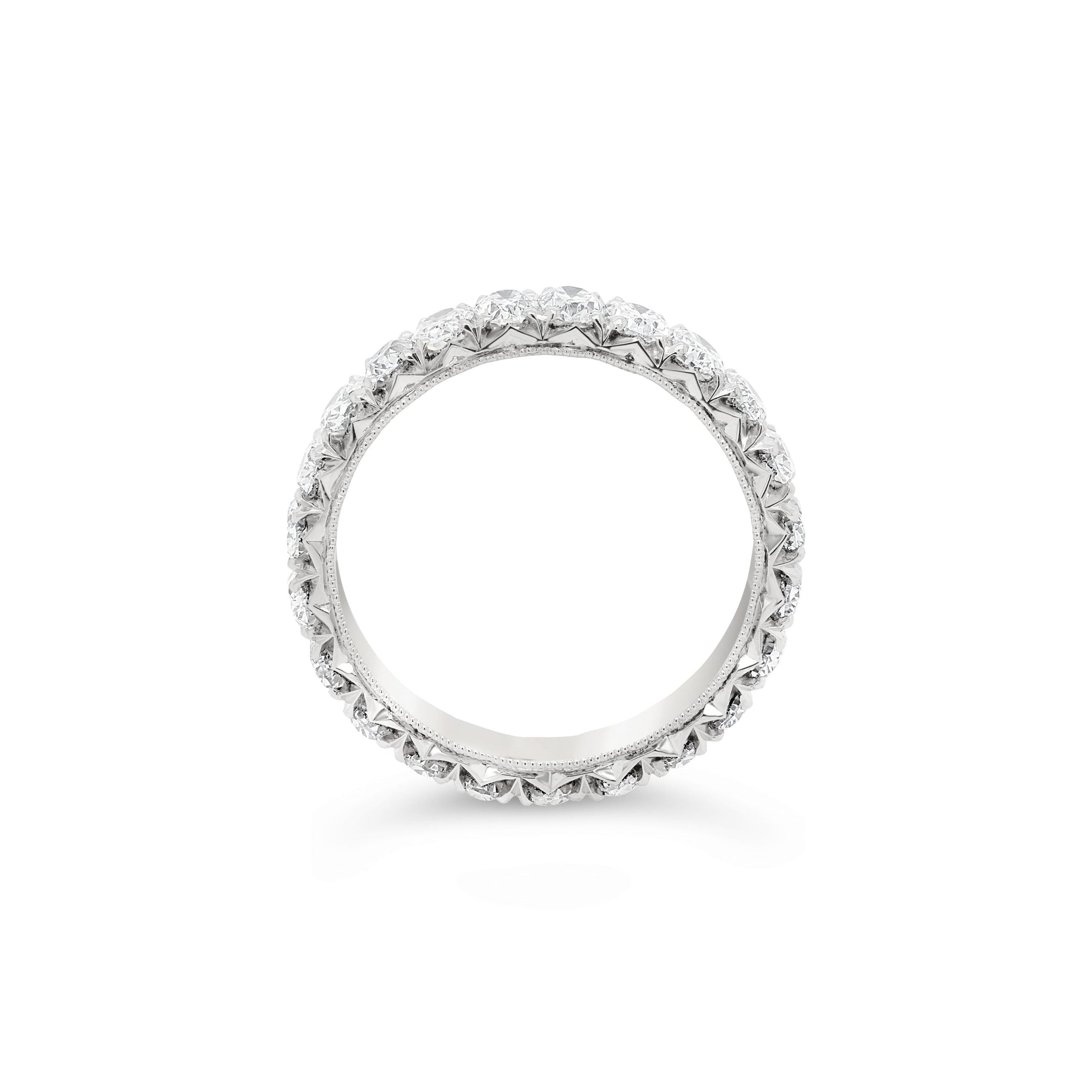 Oval Diamond Wedding Ring Platinum