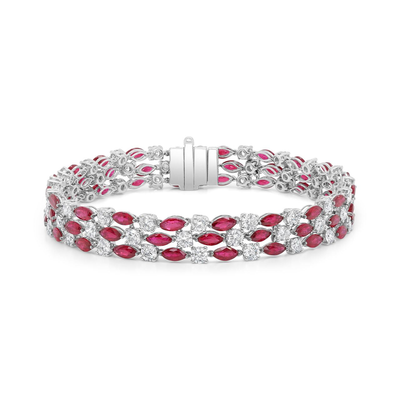 Ruby and Diamond Dress Bracelet