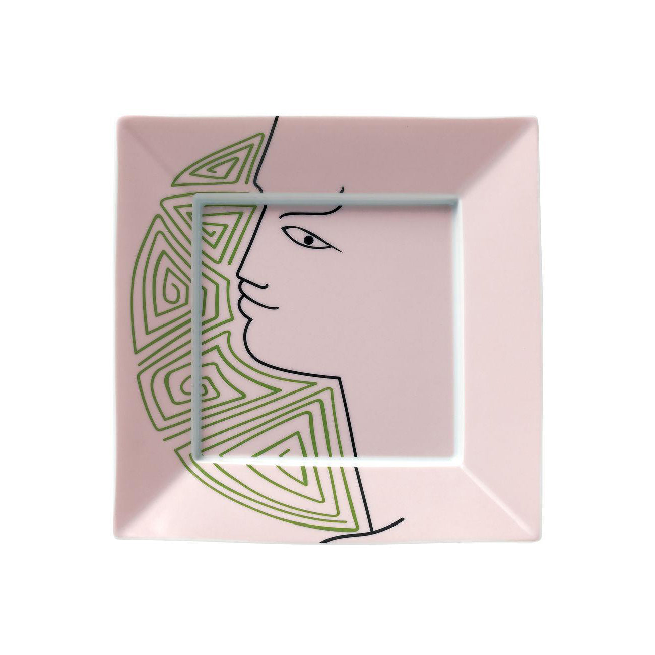 JEAN COCTEAU SQUARE TRINKET TRAY PINK