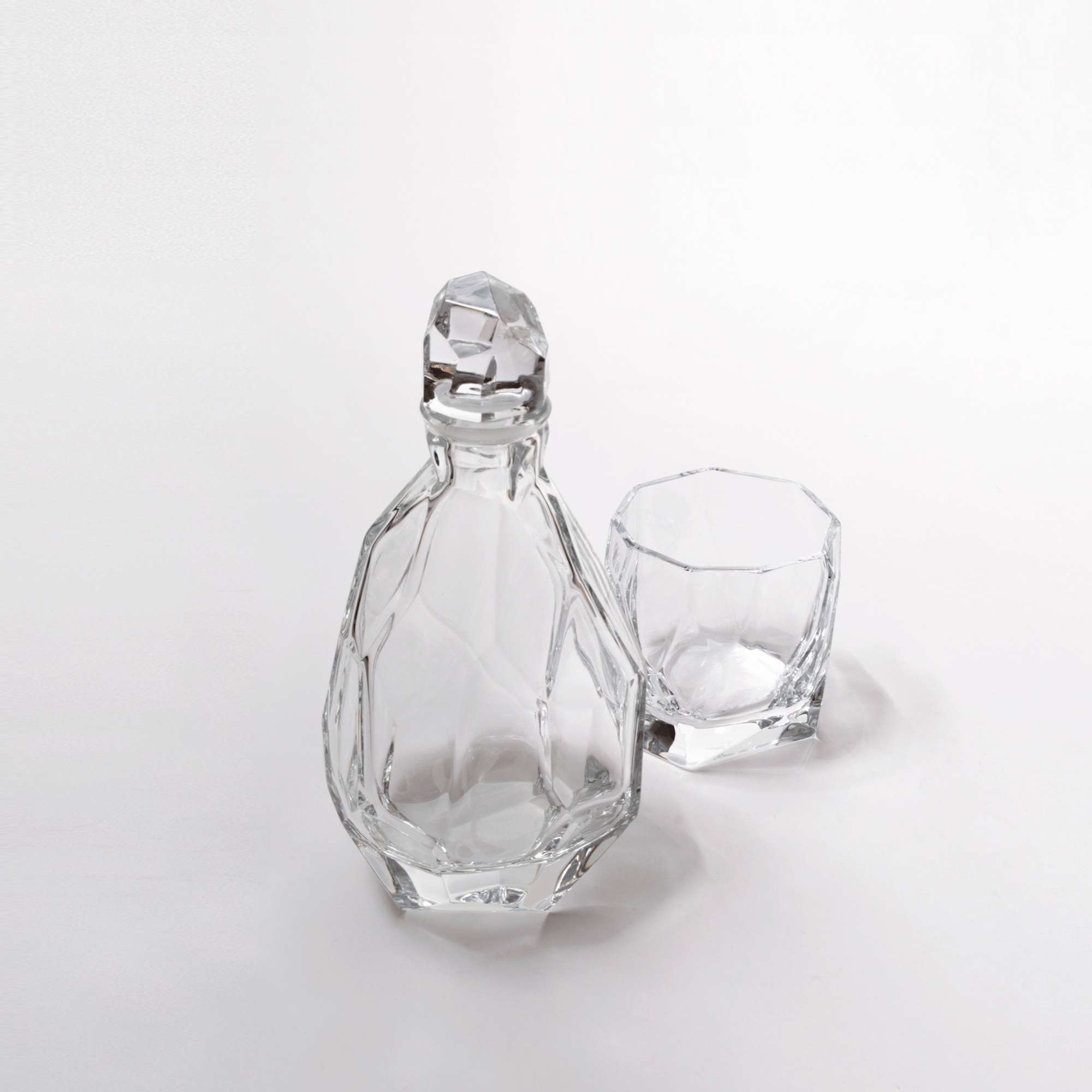 MIPRESHUS CRYSTAL OLD FASHION GLASS - SET OF TWO - Clear -