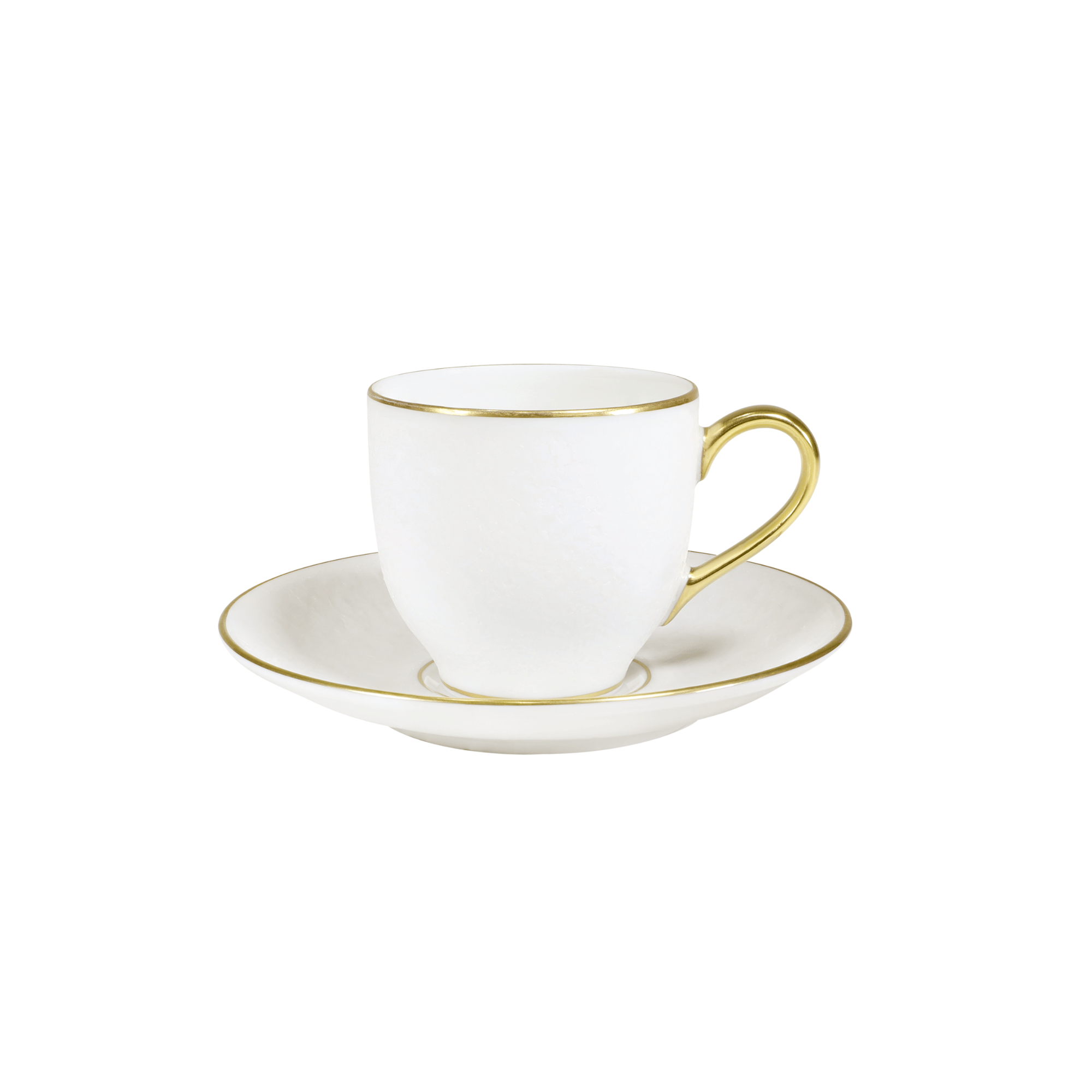 MOONSCAPE ROUND ESPRESSO CUP & SAUCER GOLD