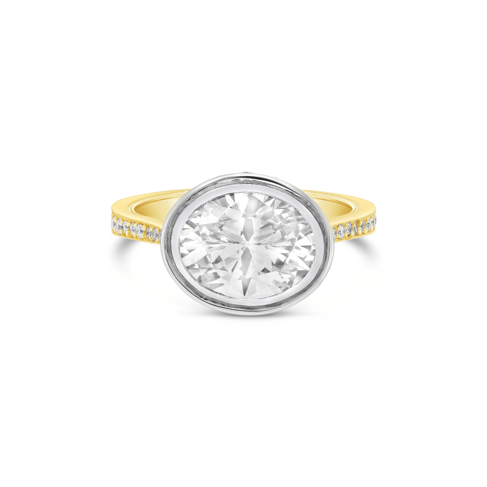 MY BELLE EPOQUE OVAL CUT LANDSCAPE OVAL ENGAGEMENT RING