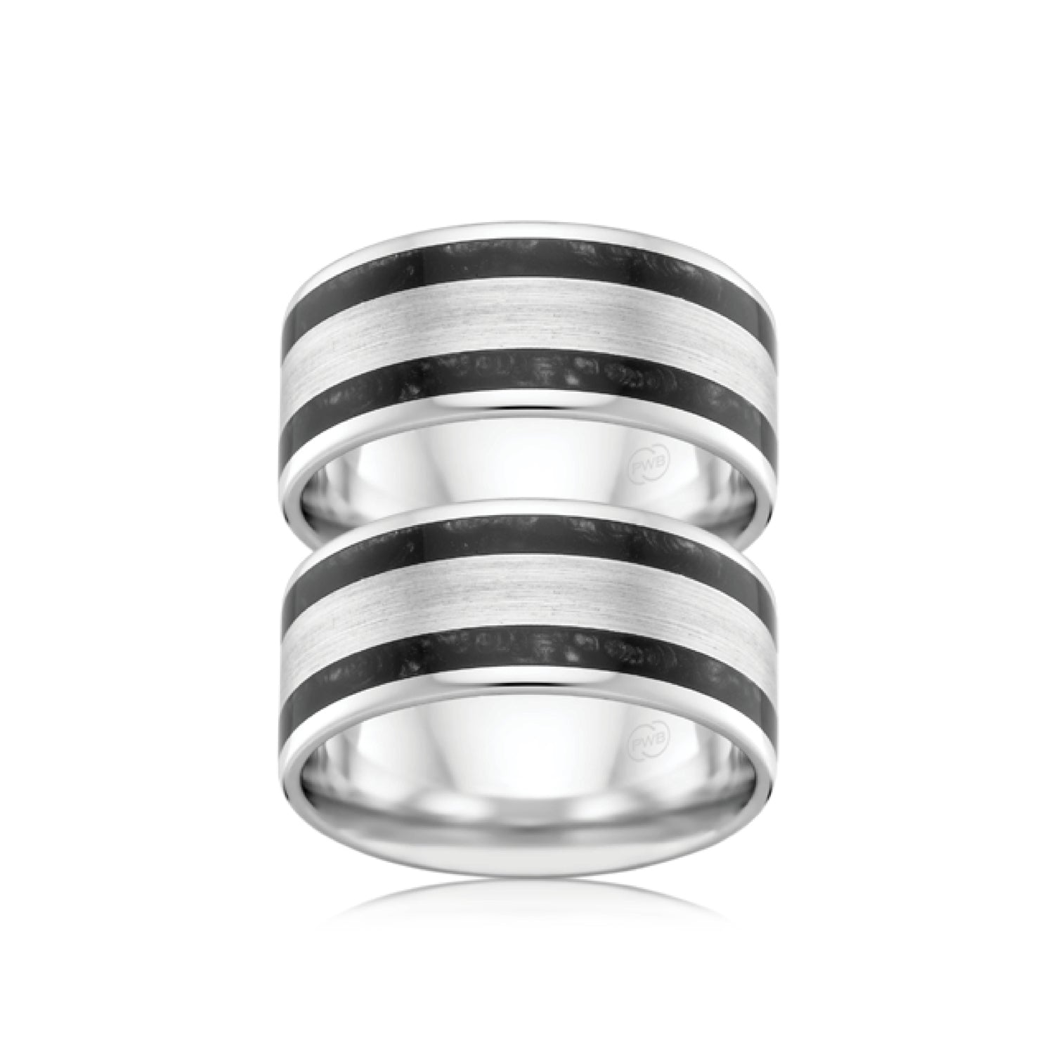 Men's Wedding ring with ceramic