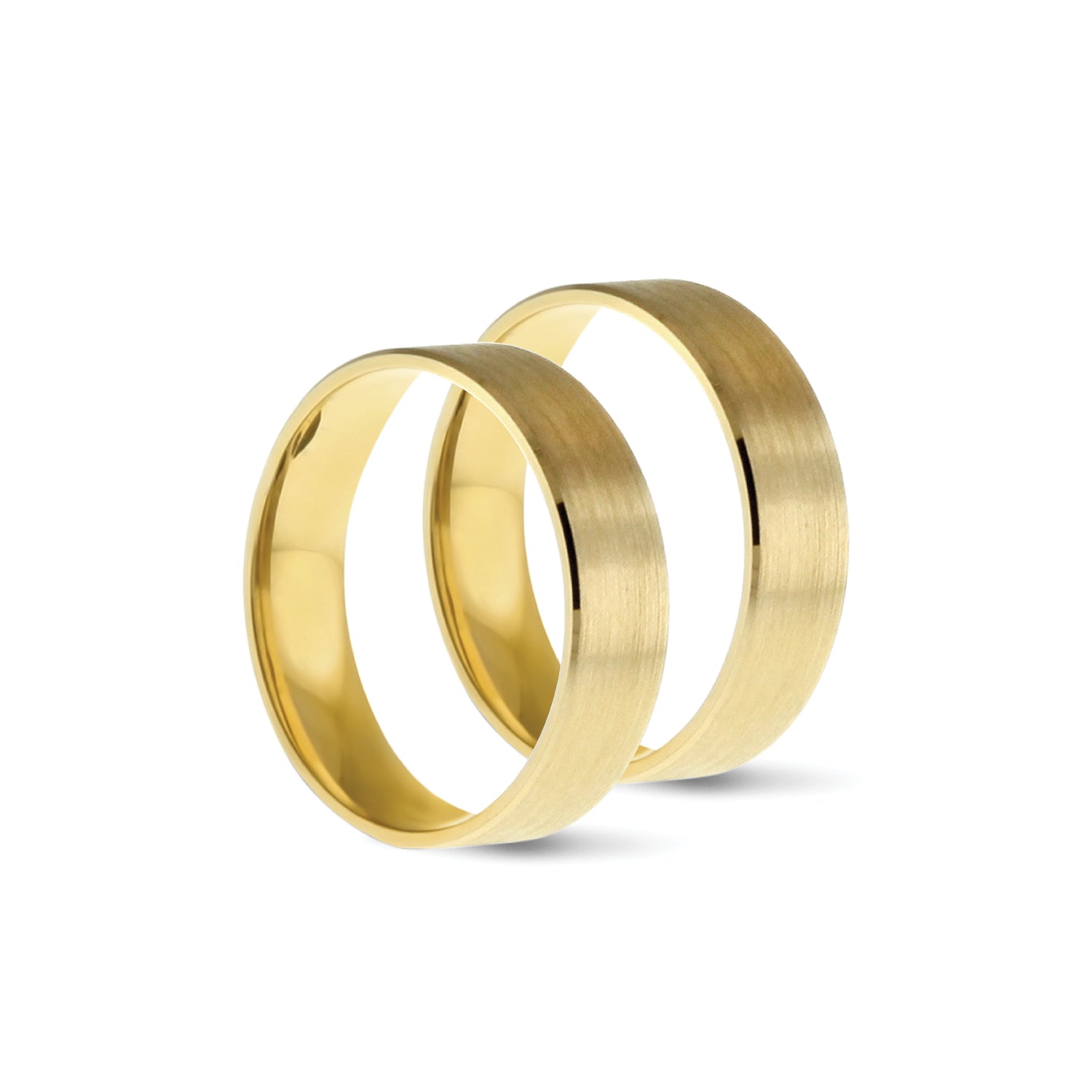 Wedding ring, engagement or commitment ring in yellow gold