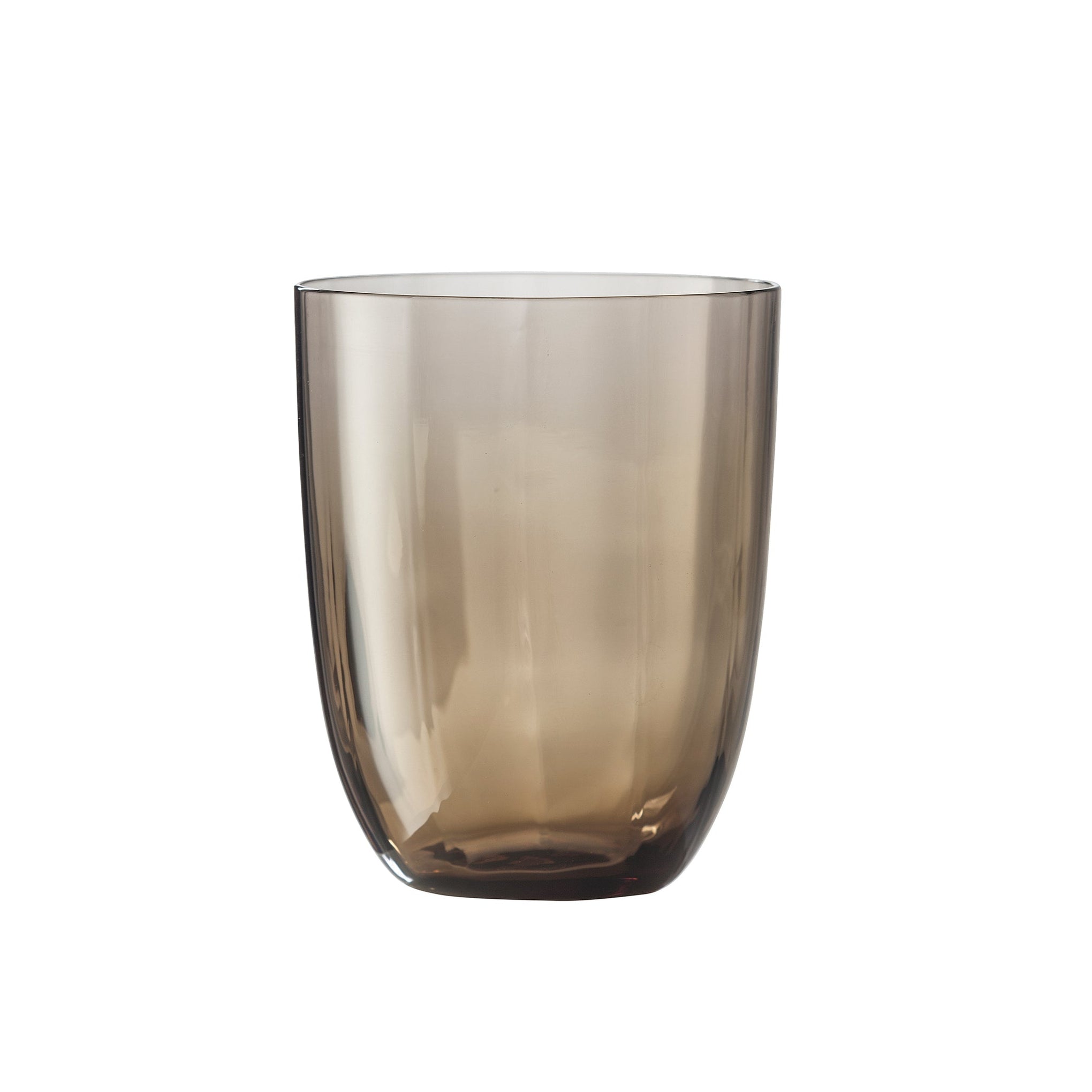 Nason Moretti Idra Murano Water Glasses Chestnut Brown