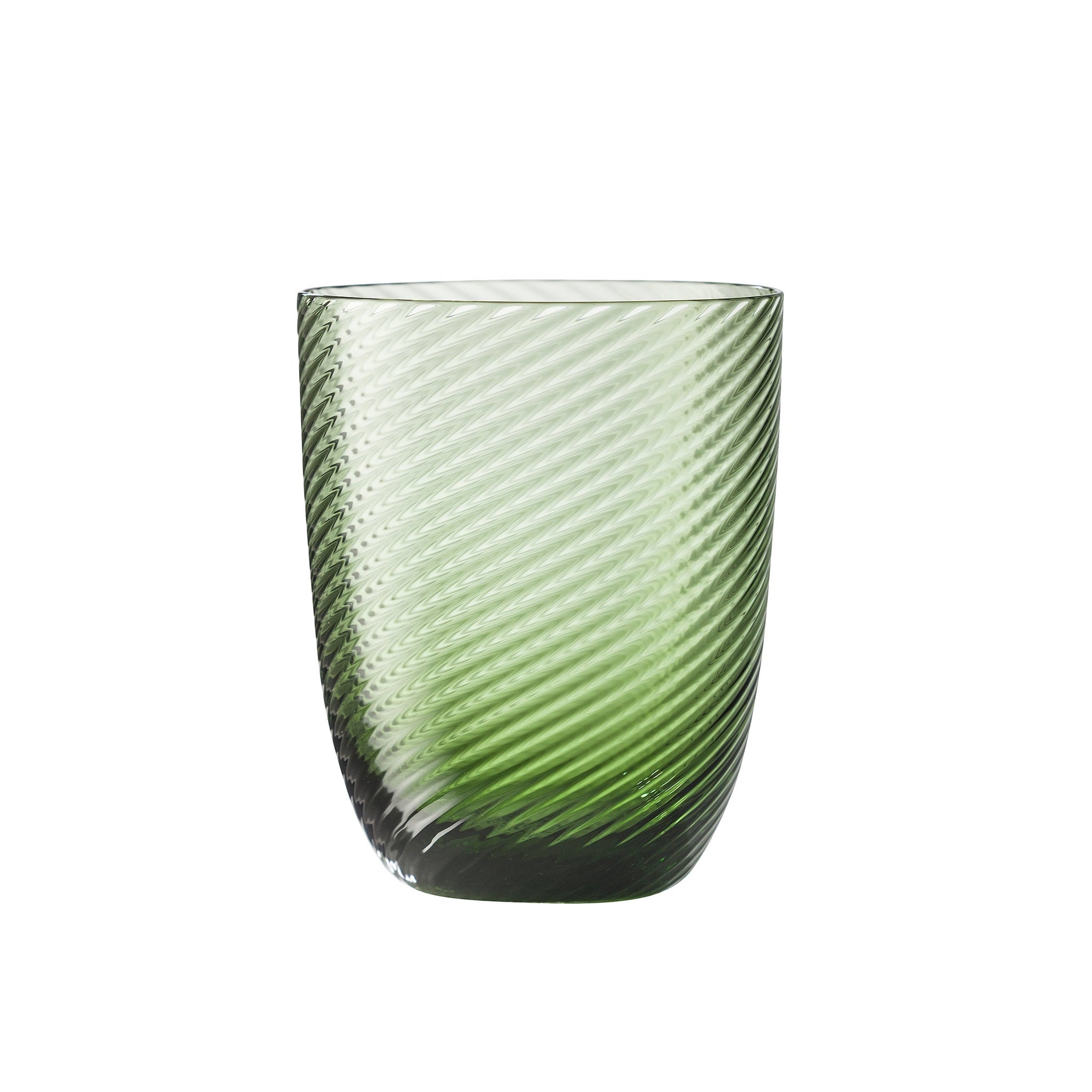 Nason Moretti Idra Murano Water Glasses Pistachio Green