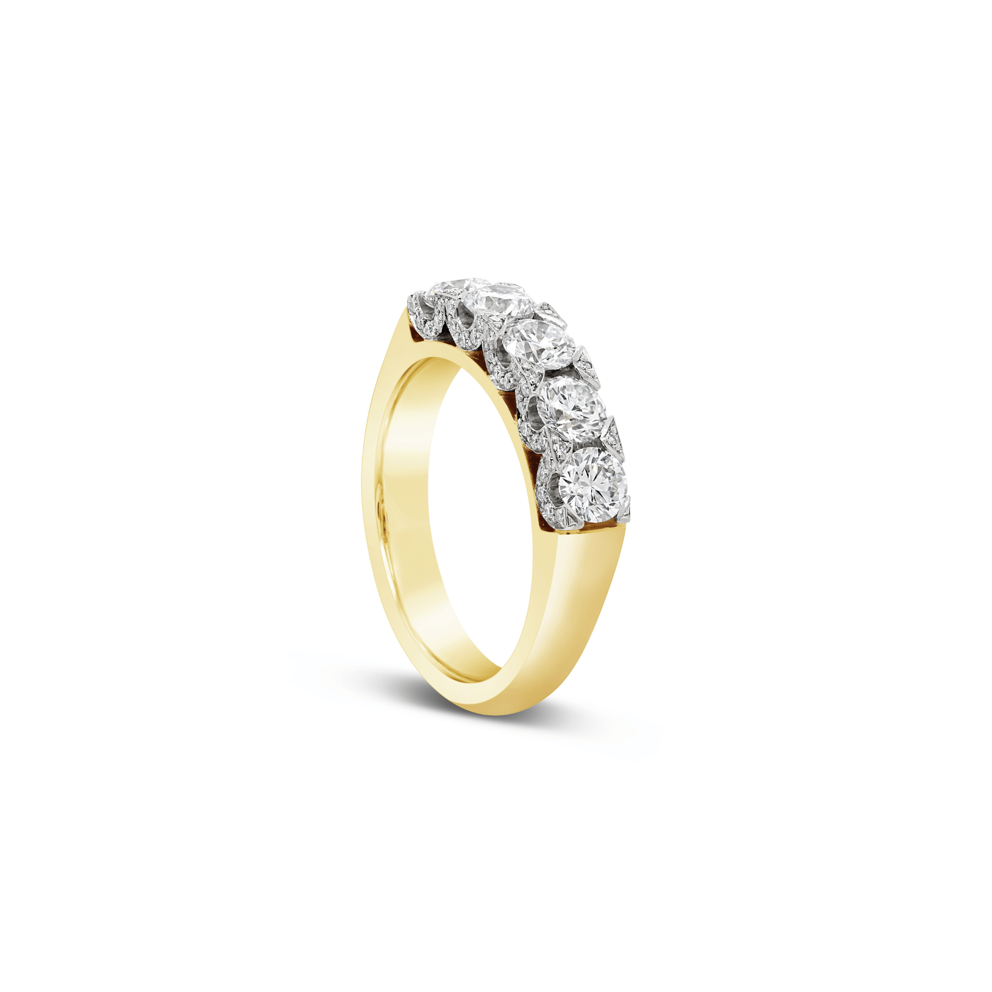 Diamond eternity ring yellow gold