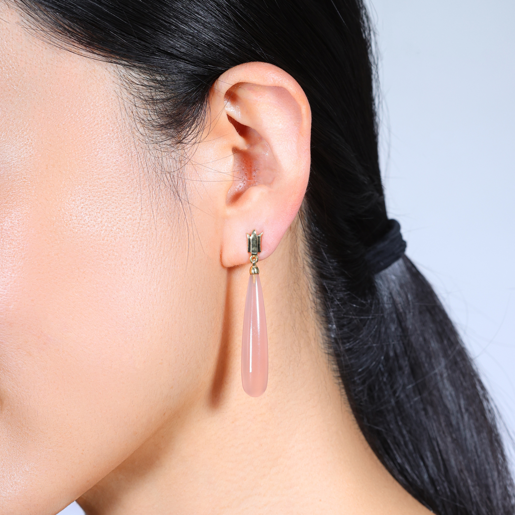 Pink Drop Earrings