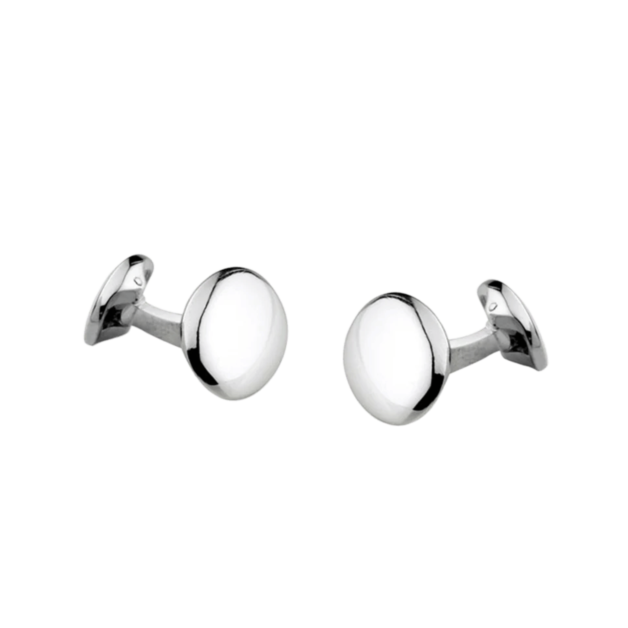 Deakin & Francis Oval Cufflinks - Sterling Silver