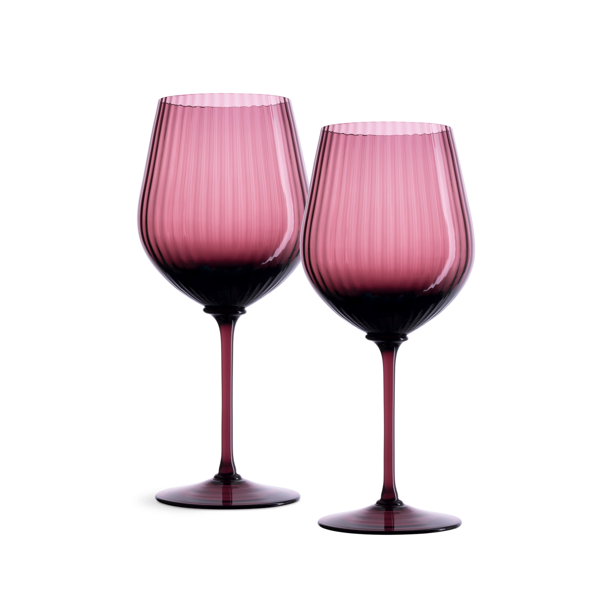Nason Moretti Cote d’Or Murano Red Wine Glass Amethyst