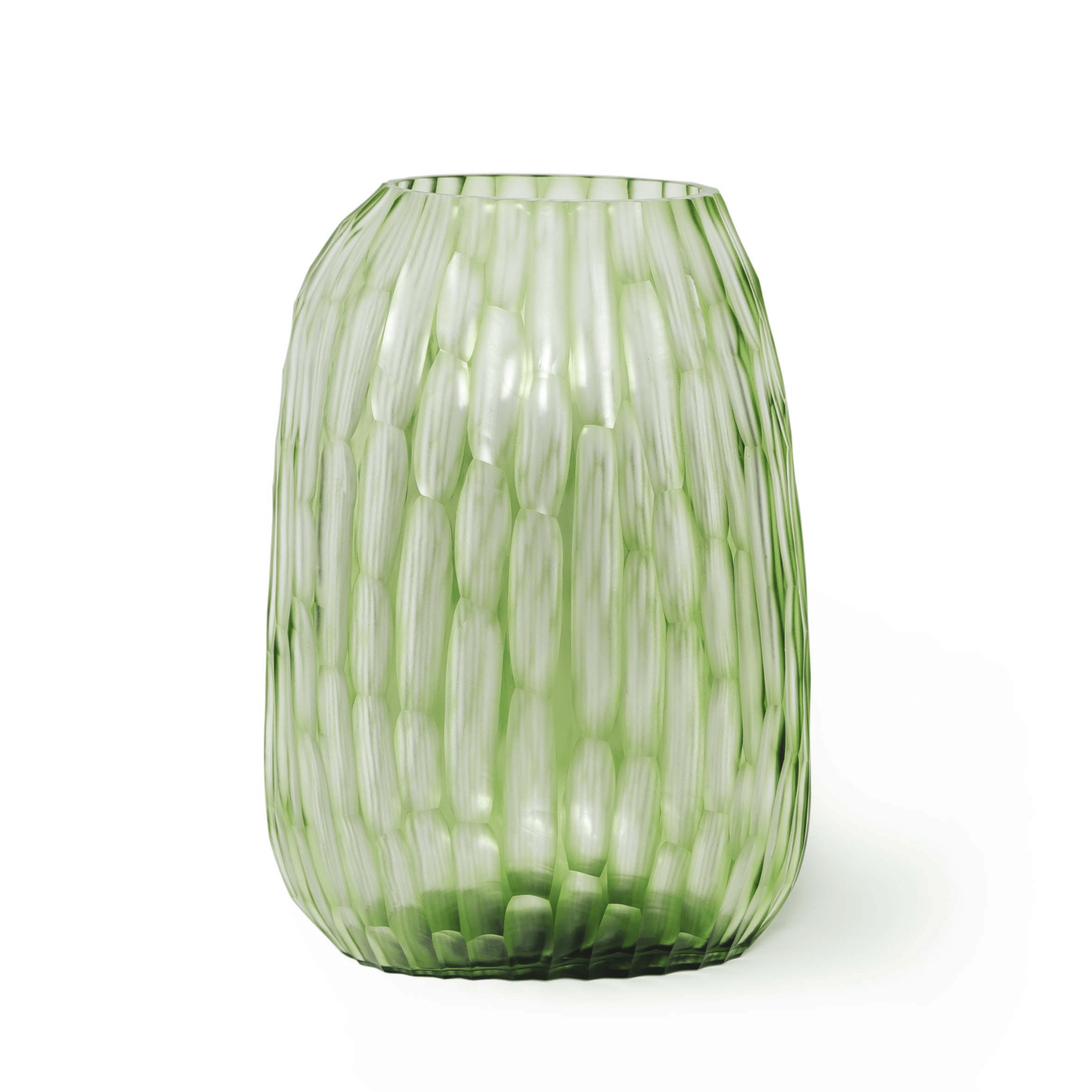 GUAXS tall texture vase green