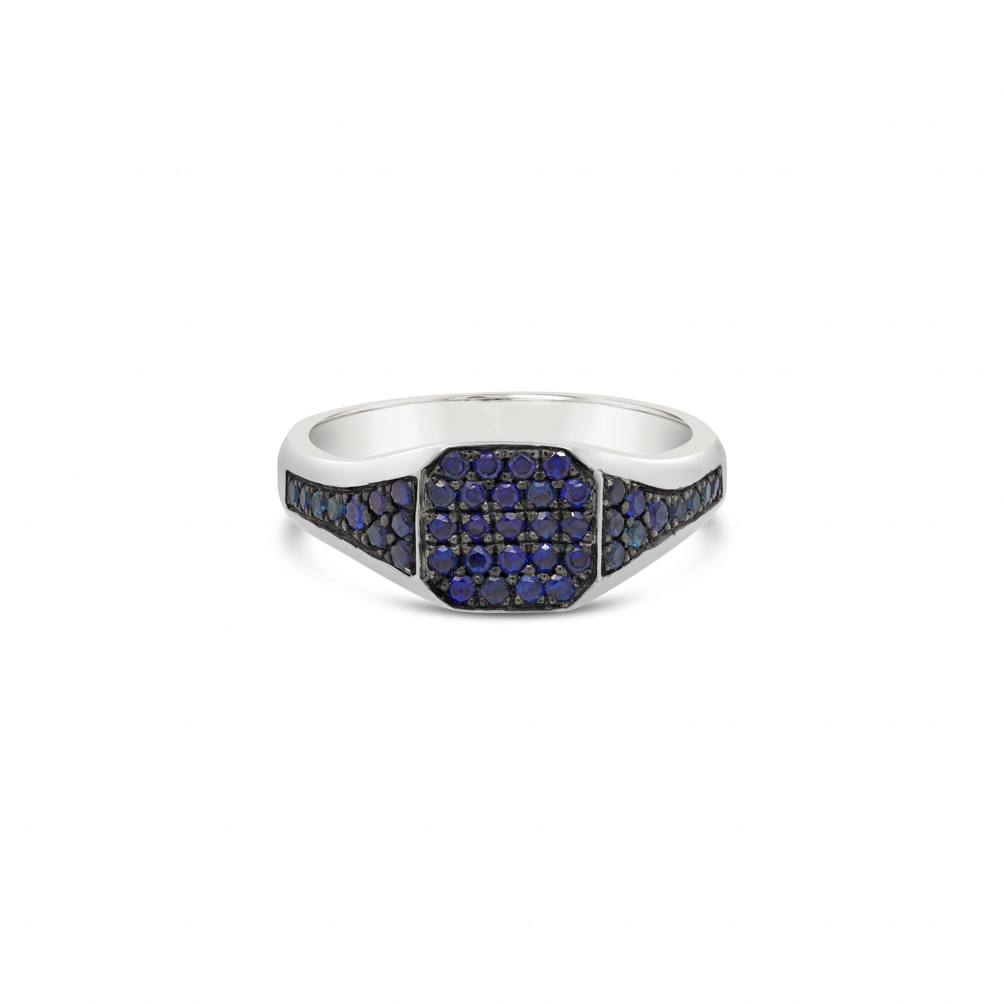 Blue Sapphire signet ring