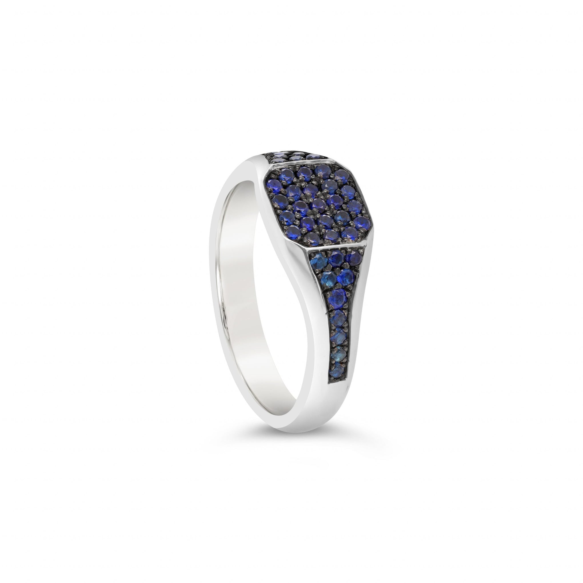 Blue Sapphire signet ring