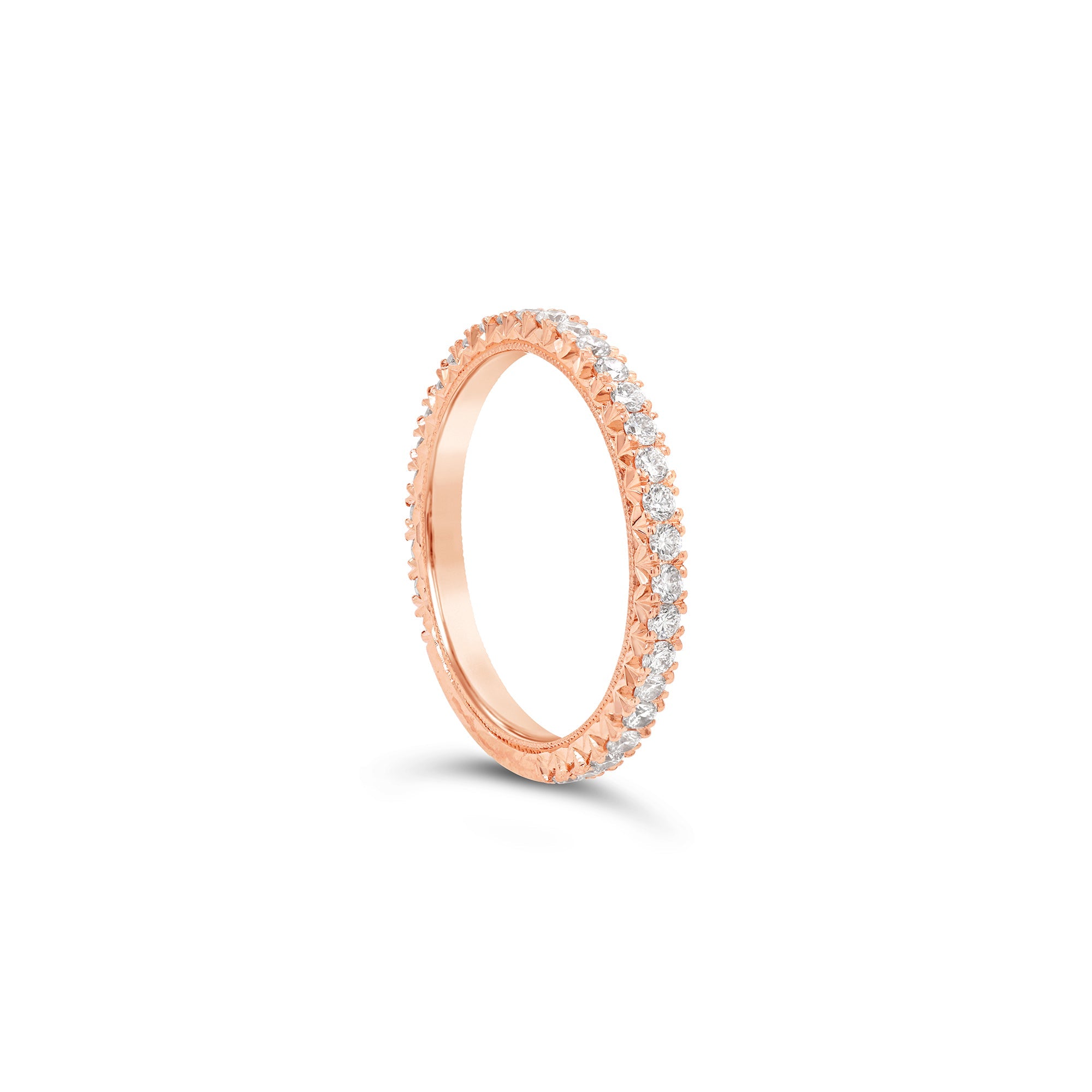 Round Brilliant Cut Diamond Ring Rose Gold