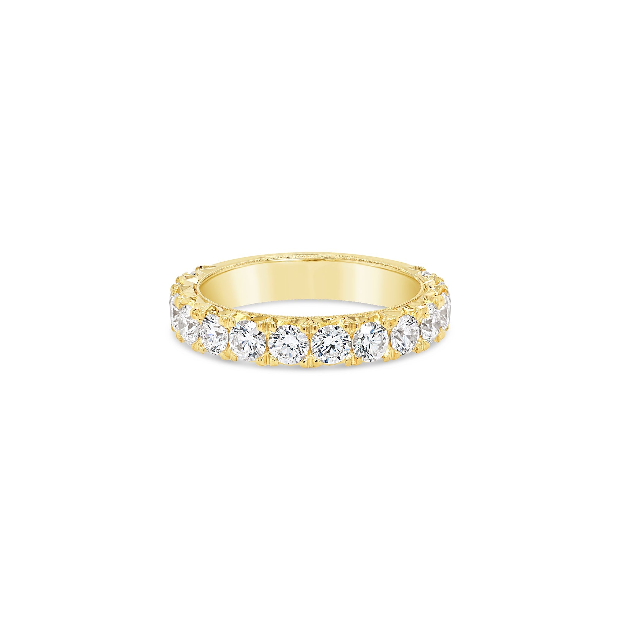 Round Brilliant Cut Diamond Ring Yellow Gold