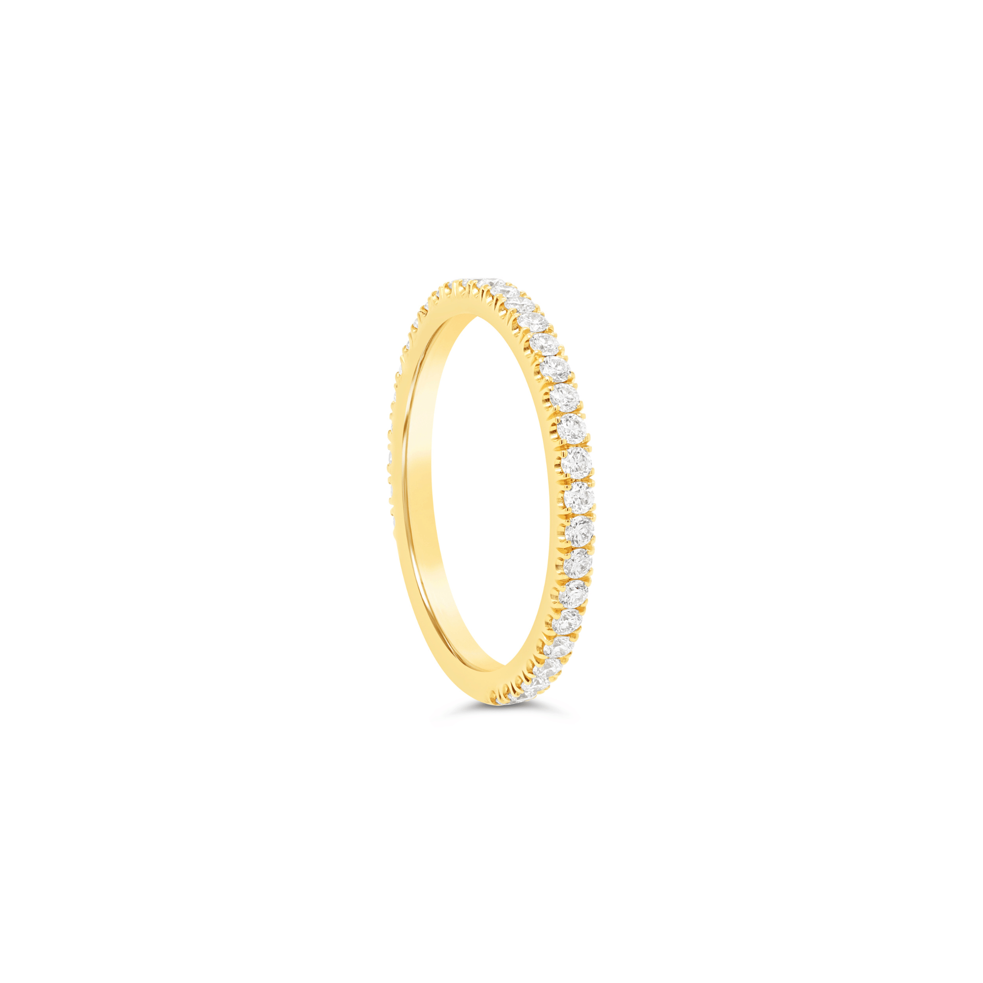 Round Brilliant Cut Diamond Ring 18ct Yellow Gold
