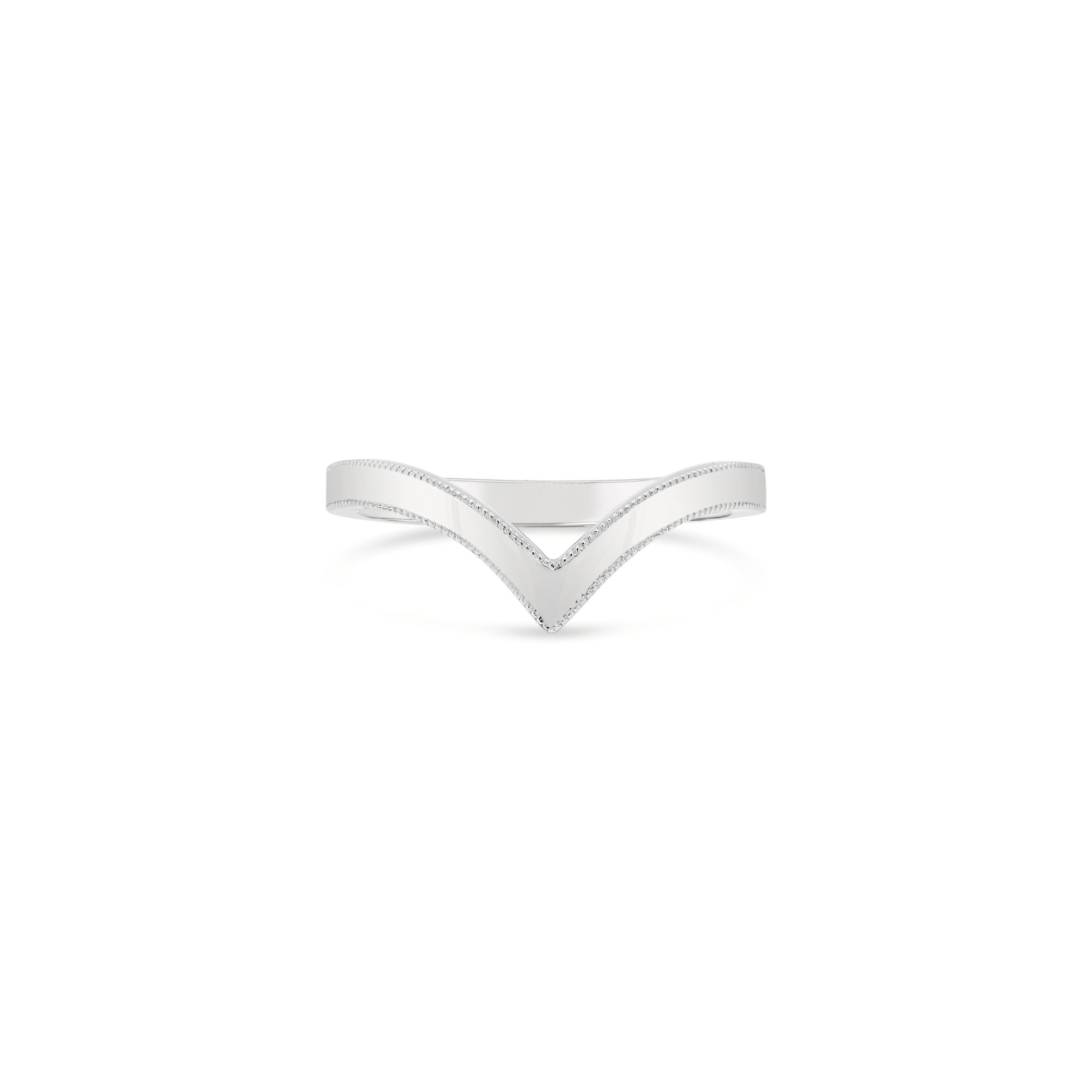 Milgrain Detailed Vivienne Ring - 18ct White Gold