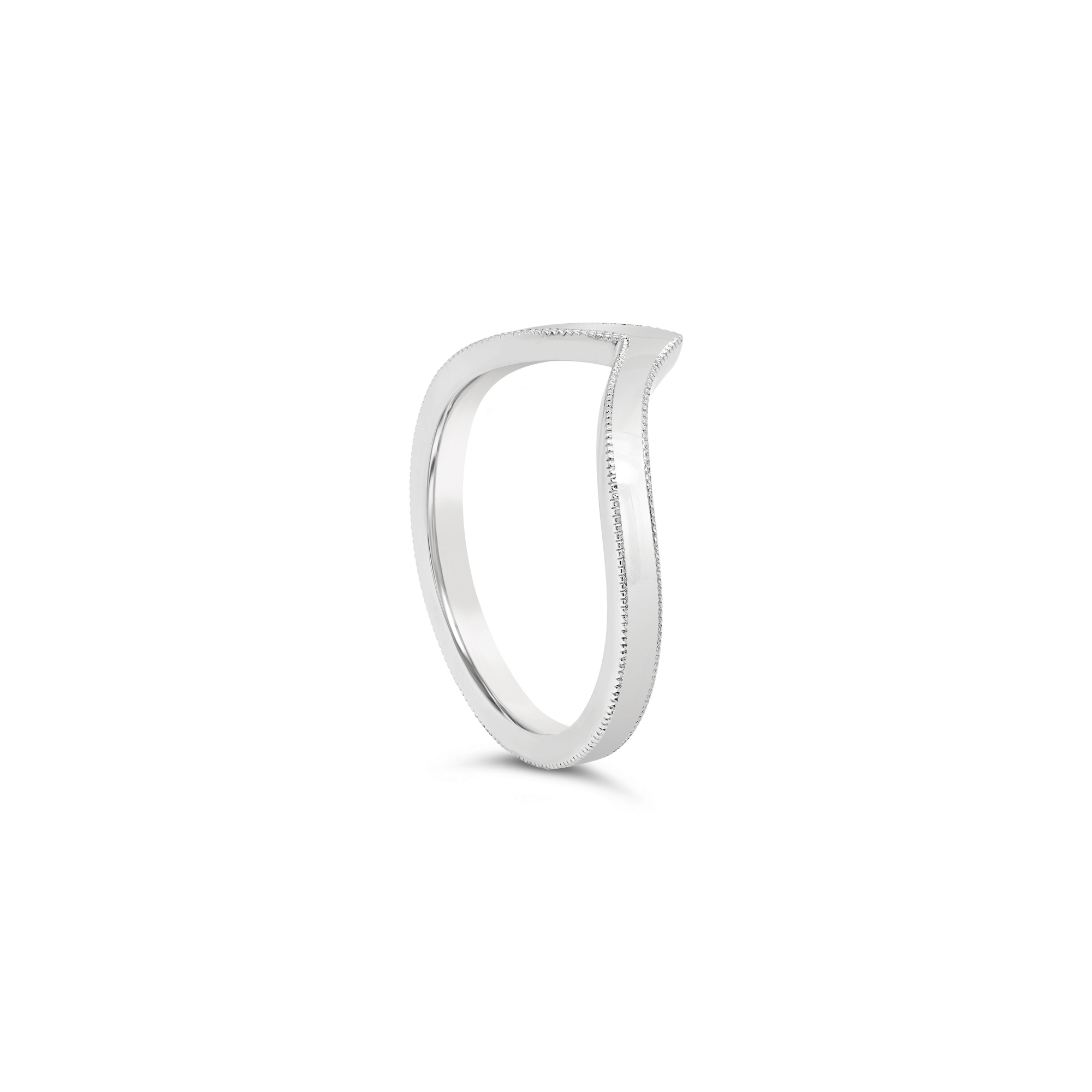 Milgrain Detailed Vivienne Ring - 18ct White Gold