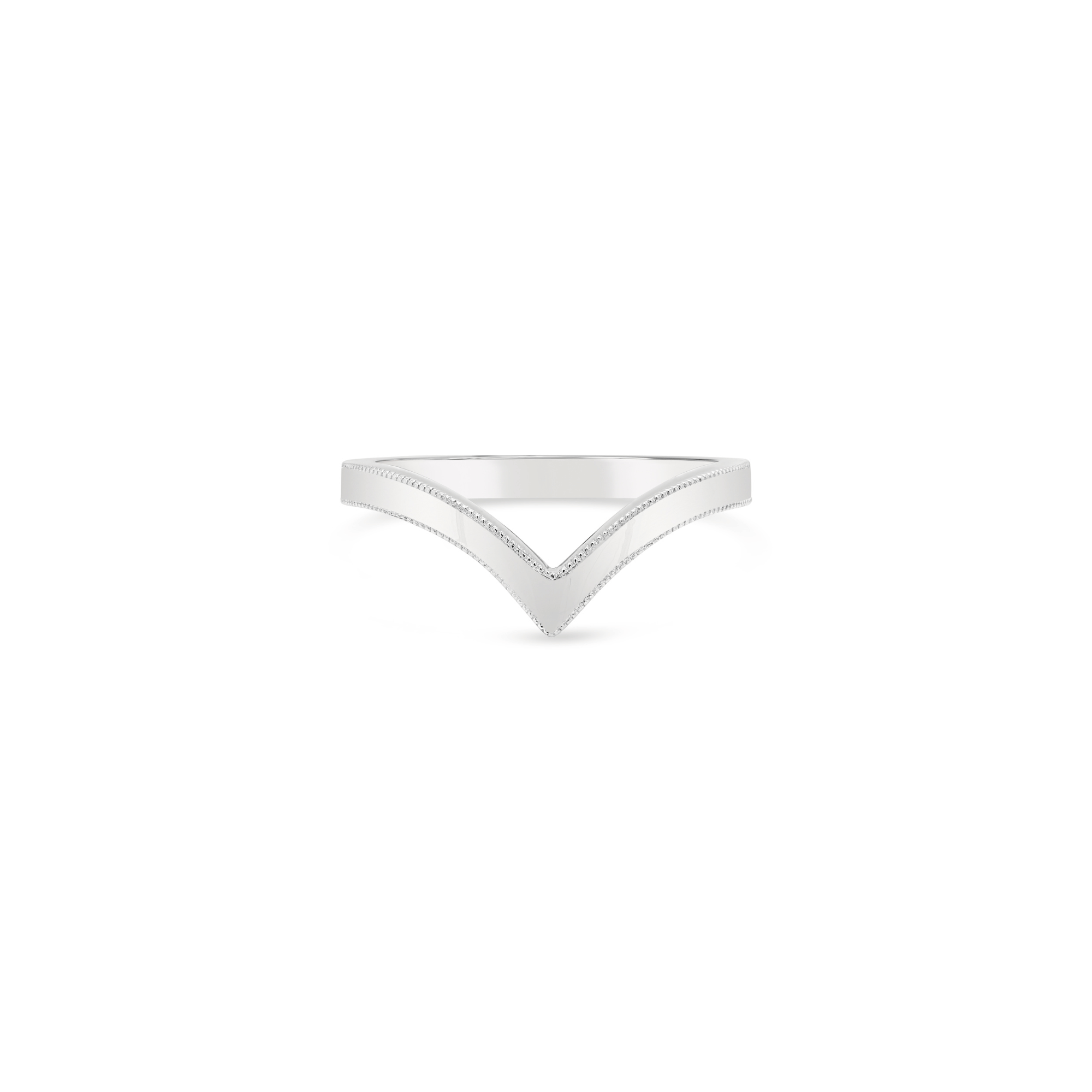 Milgrain Detailed Vivienne Ring - 18ct White Gold