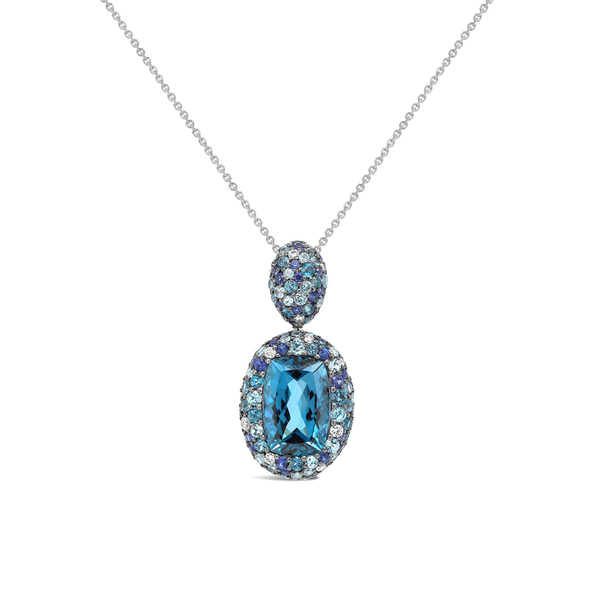 London Blue Topaz Pendant Necklace