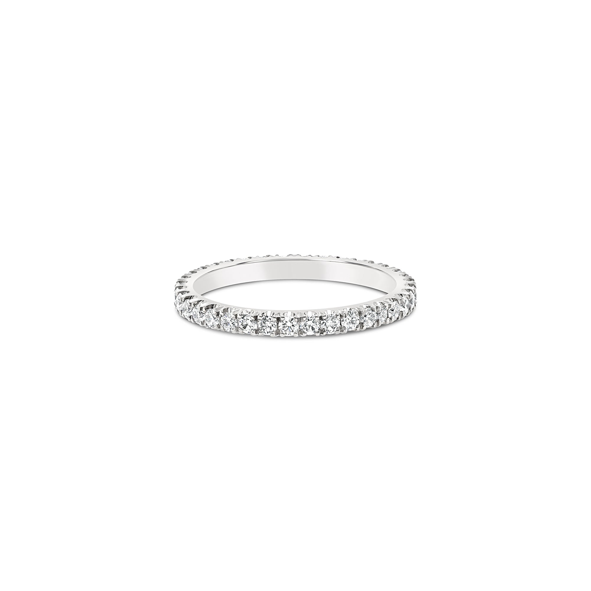 Diamond band white gold