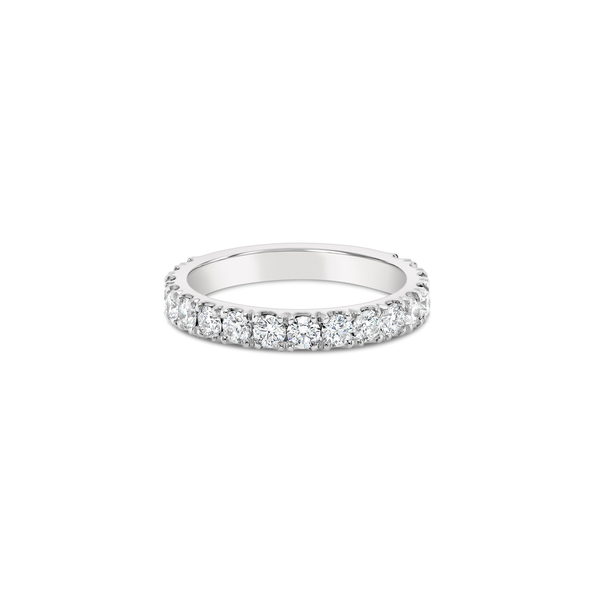 Diamond band white gold
