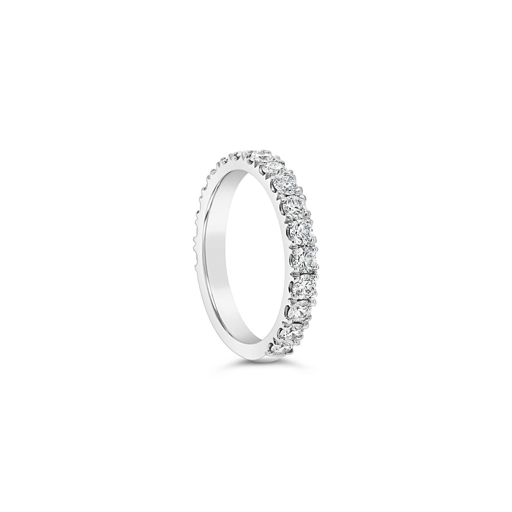 Diamond band white gold