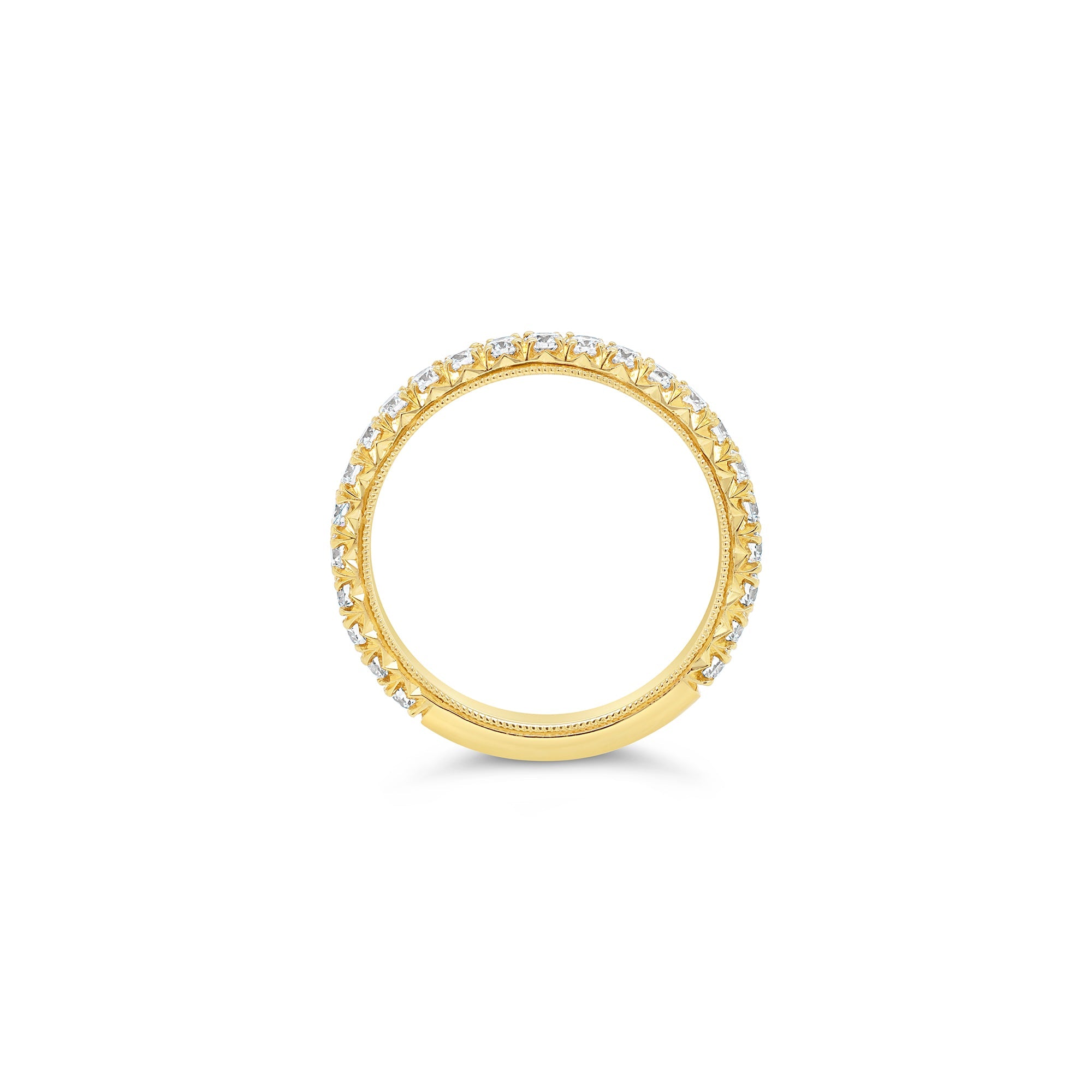 Diamond Band Yellow Gold