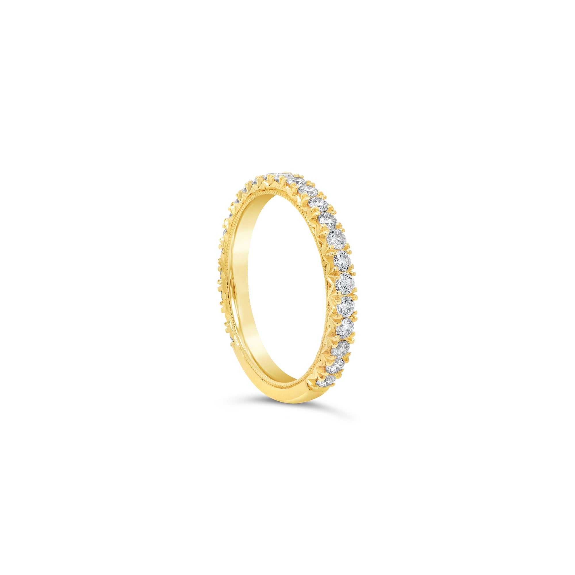 Diamond Band Yellow Gold