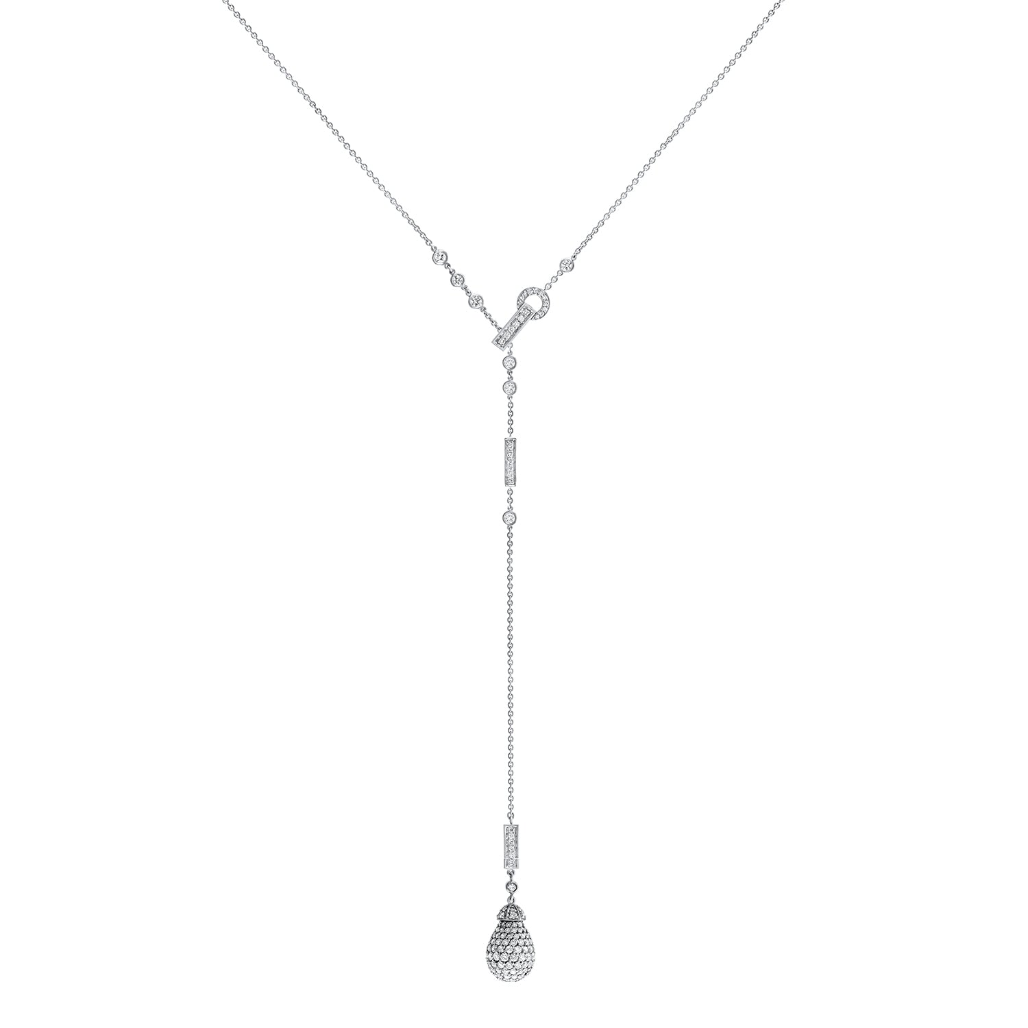 Diamond necklace white gold