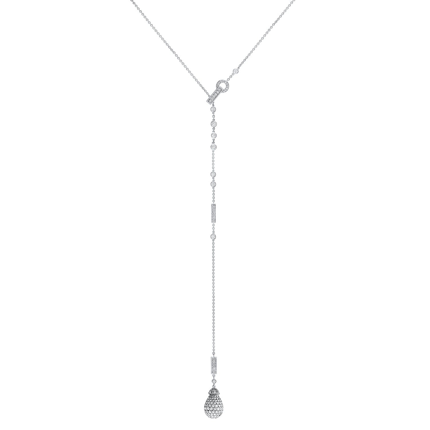 Diamond necklace white gold