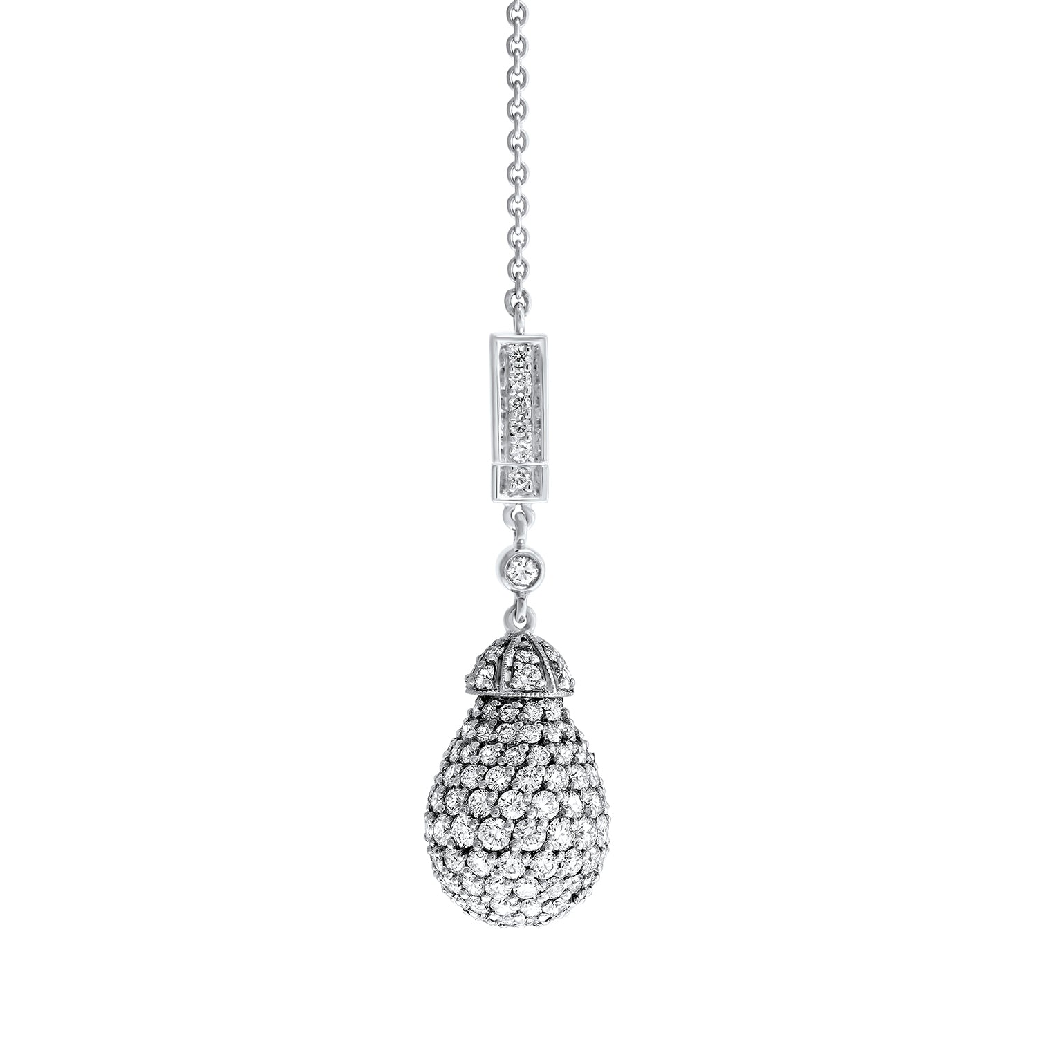 Diamond necklace white gold