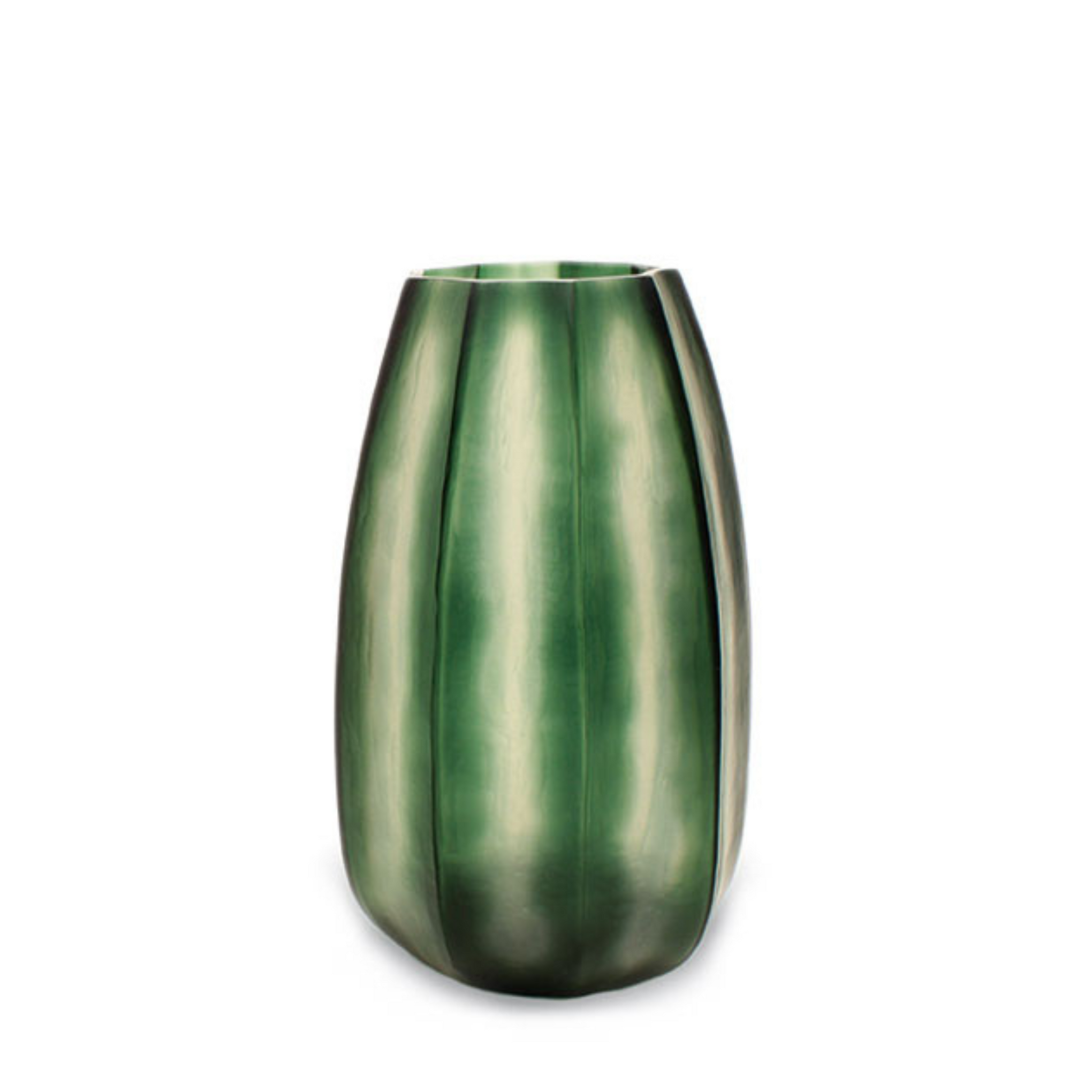 Guaxs tall green vase