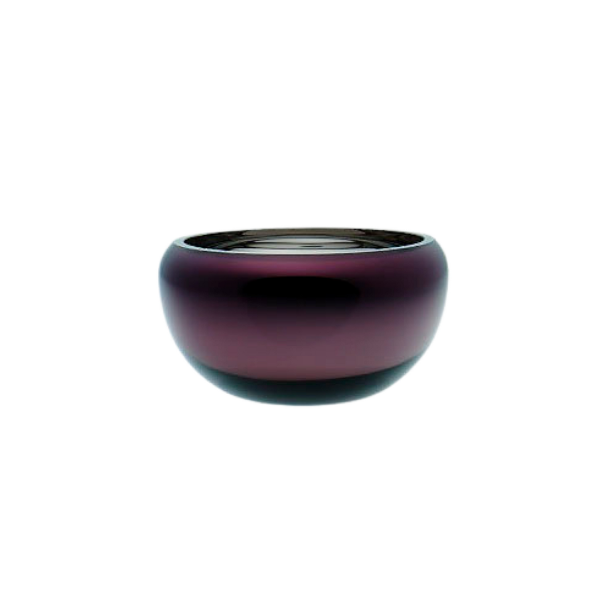 Glass bowl aubergine decor homewares