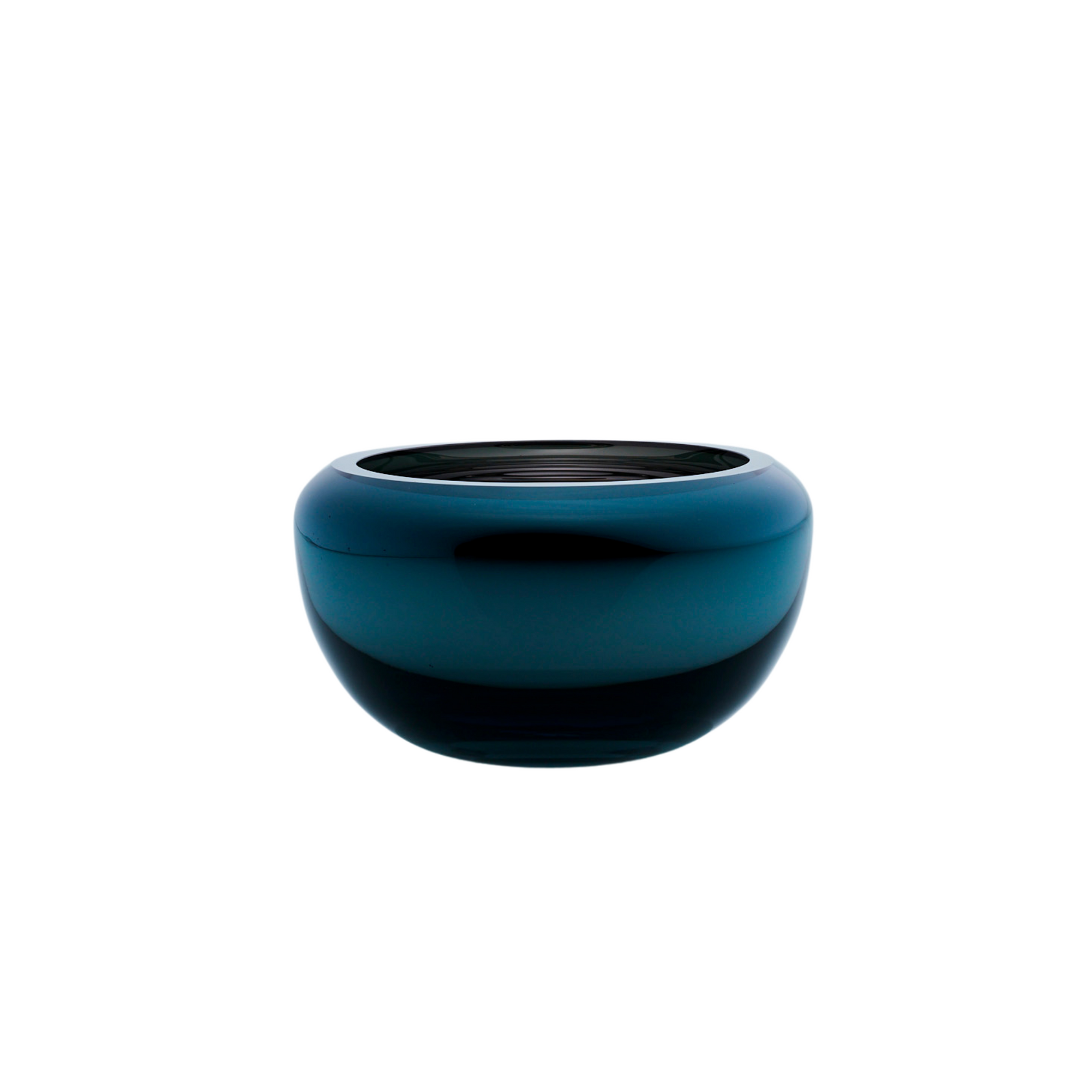 Glass bowl teal decor homewares