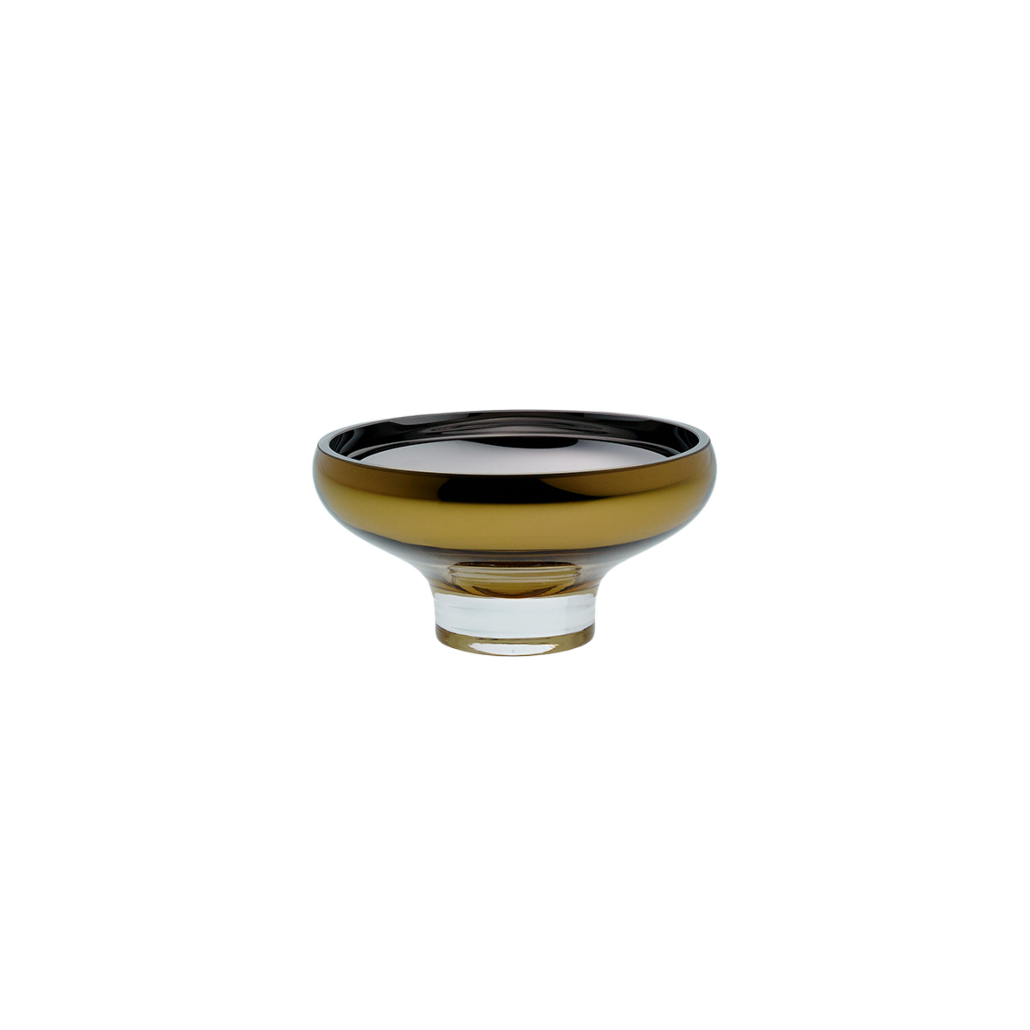 mini glass bowl amber