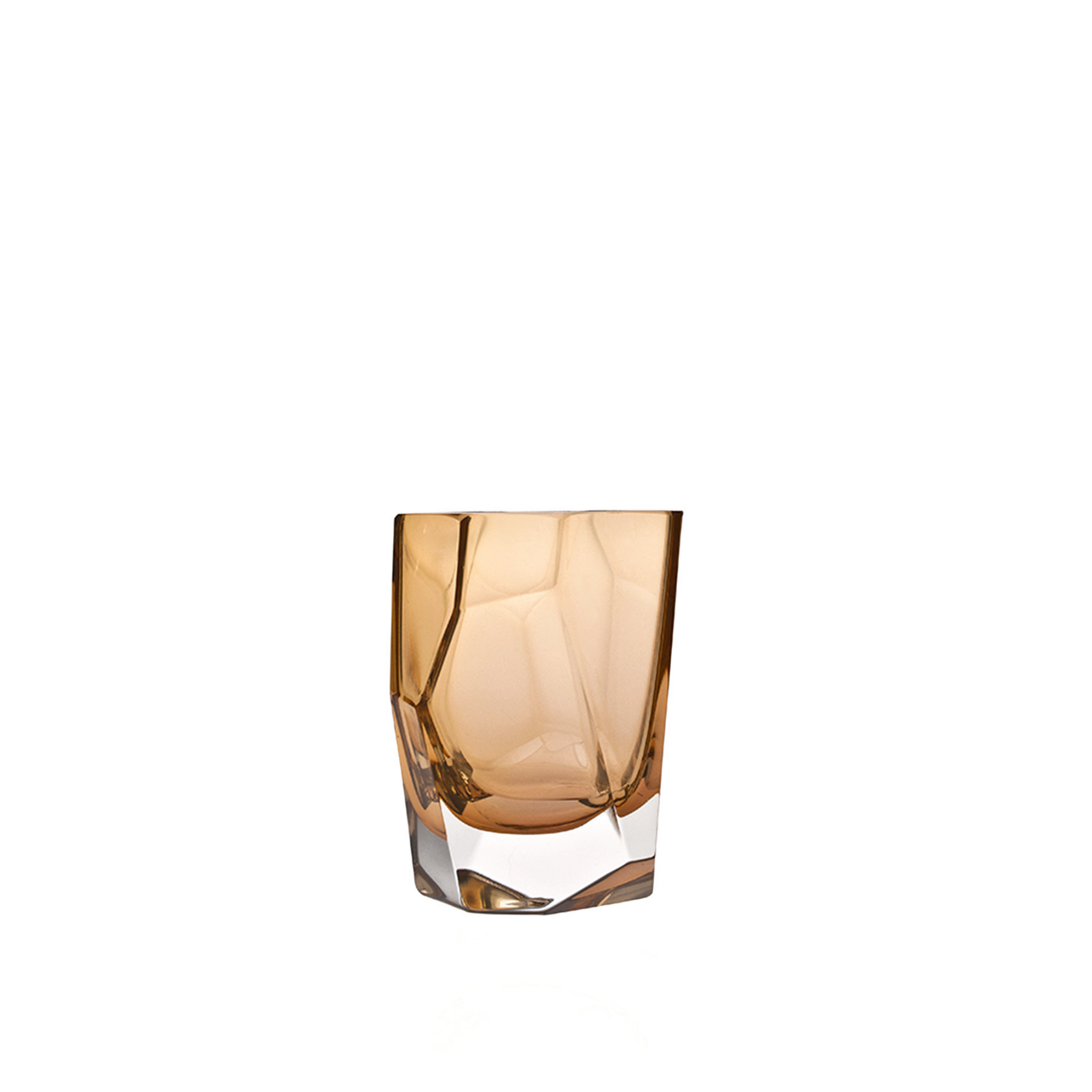 Crystal shot glass amber