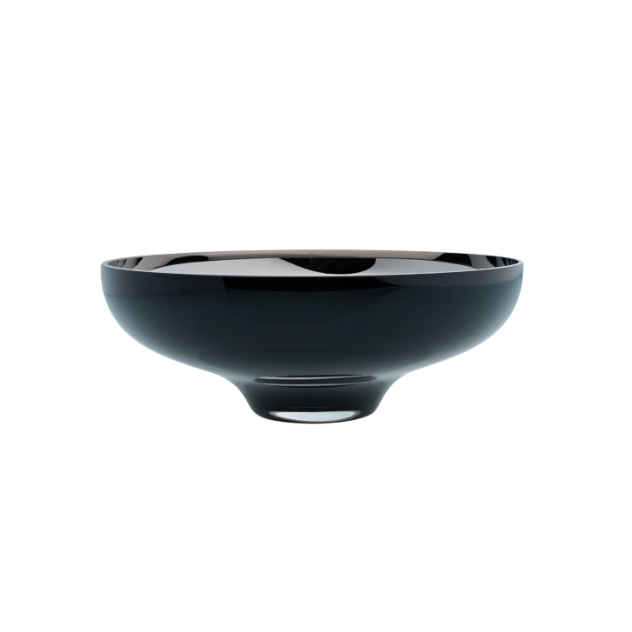 Glass bowl black decor homewares