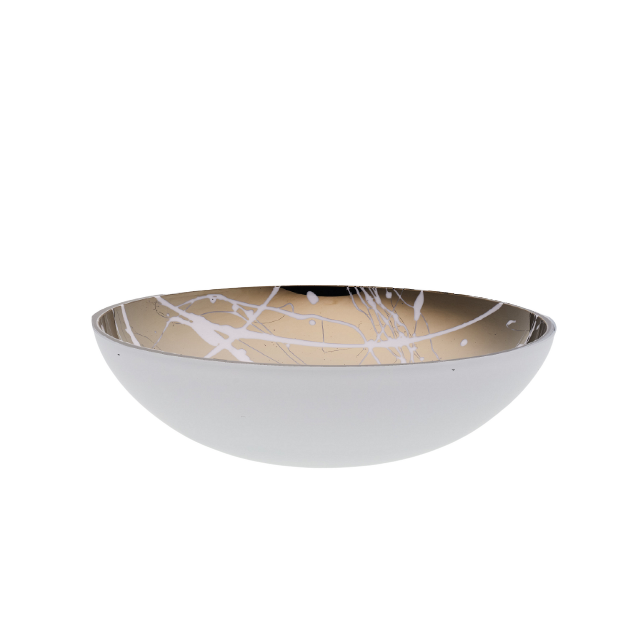 Titanium bowl white bronze decor homewares