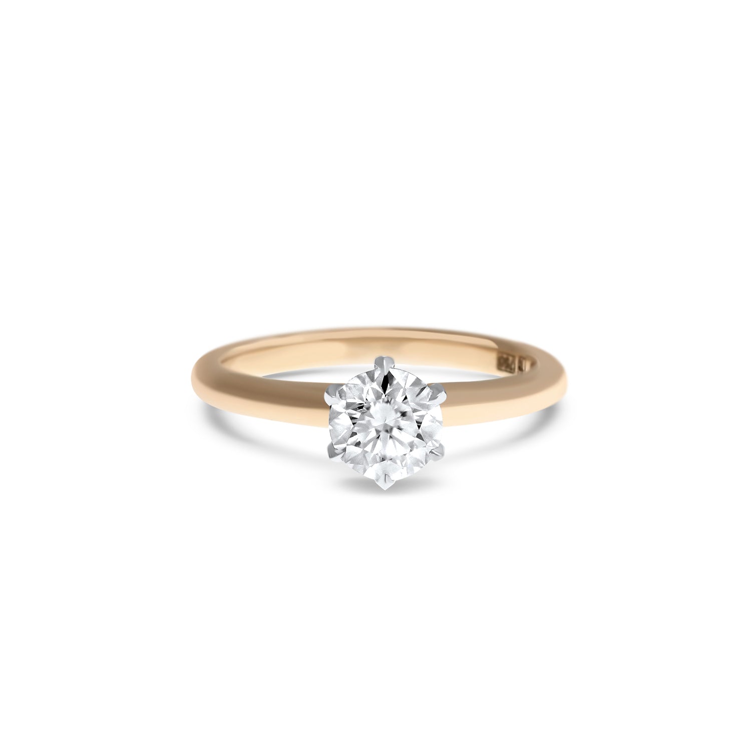 Round Brilliant Cut Solitaire Diamond Engagement Ring
