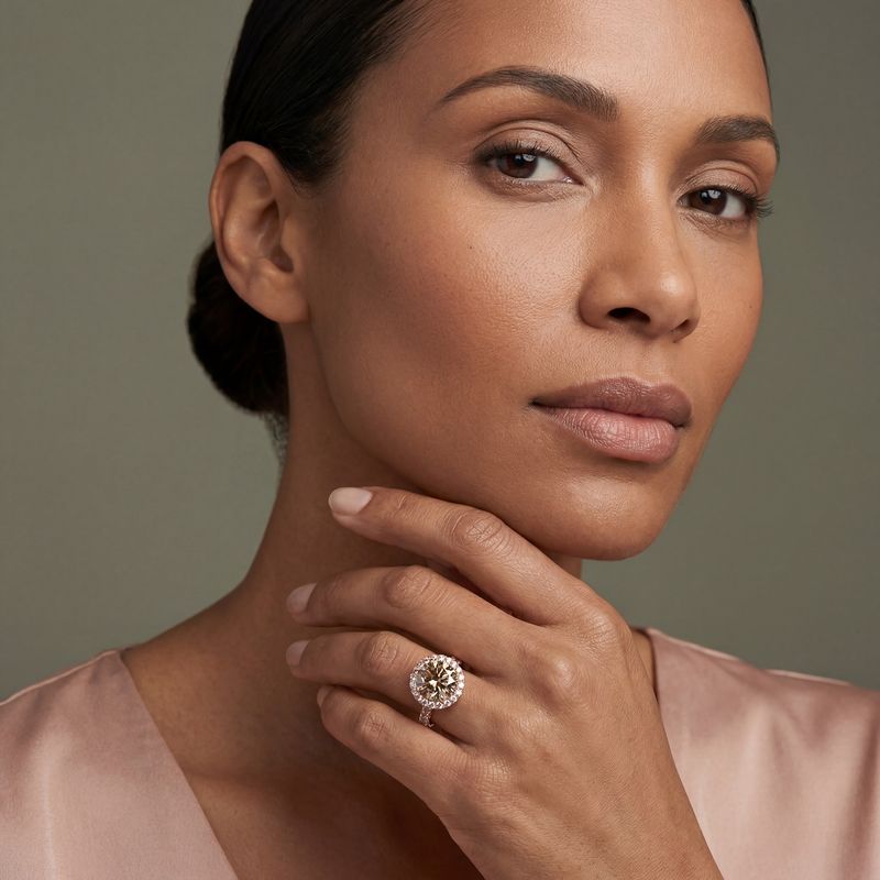 Argyle Pink Diamond Halo Ring